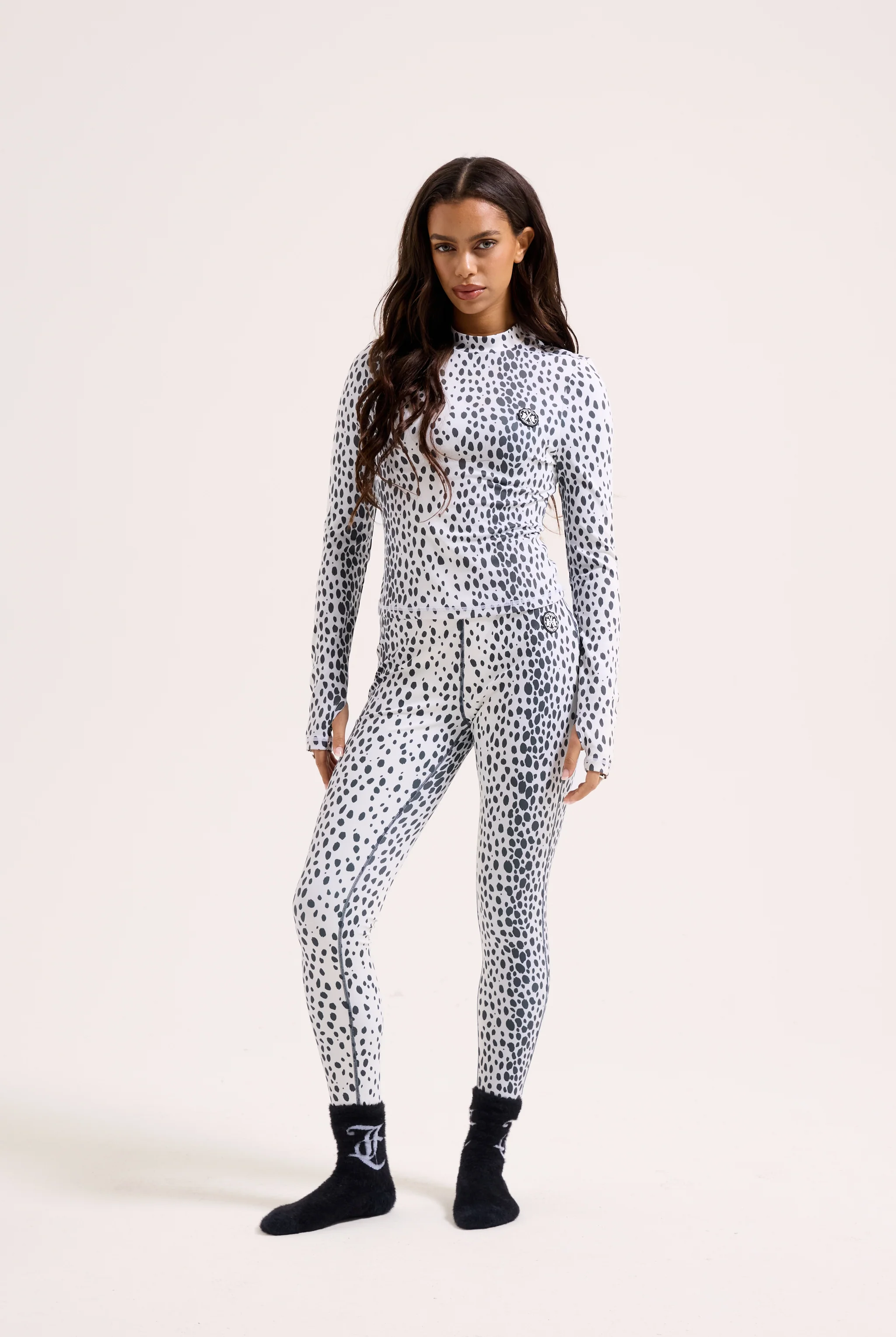 SKI SNOW LEOPARD PRINT LONG SLEEVE TOP - Image 6