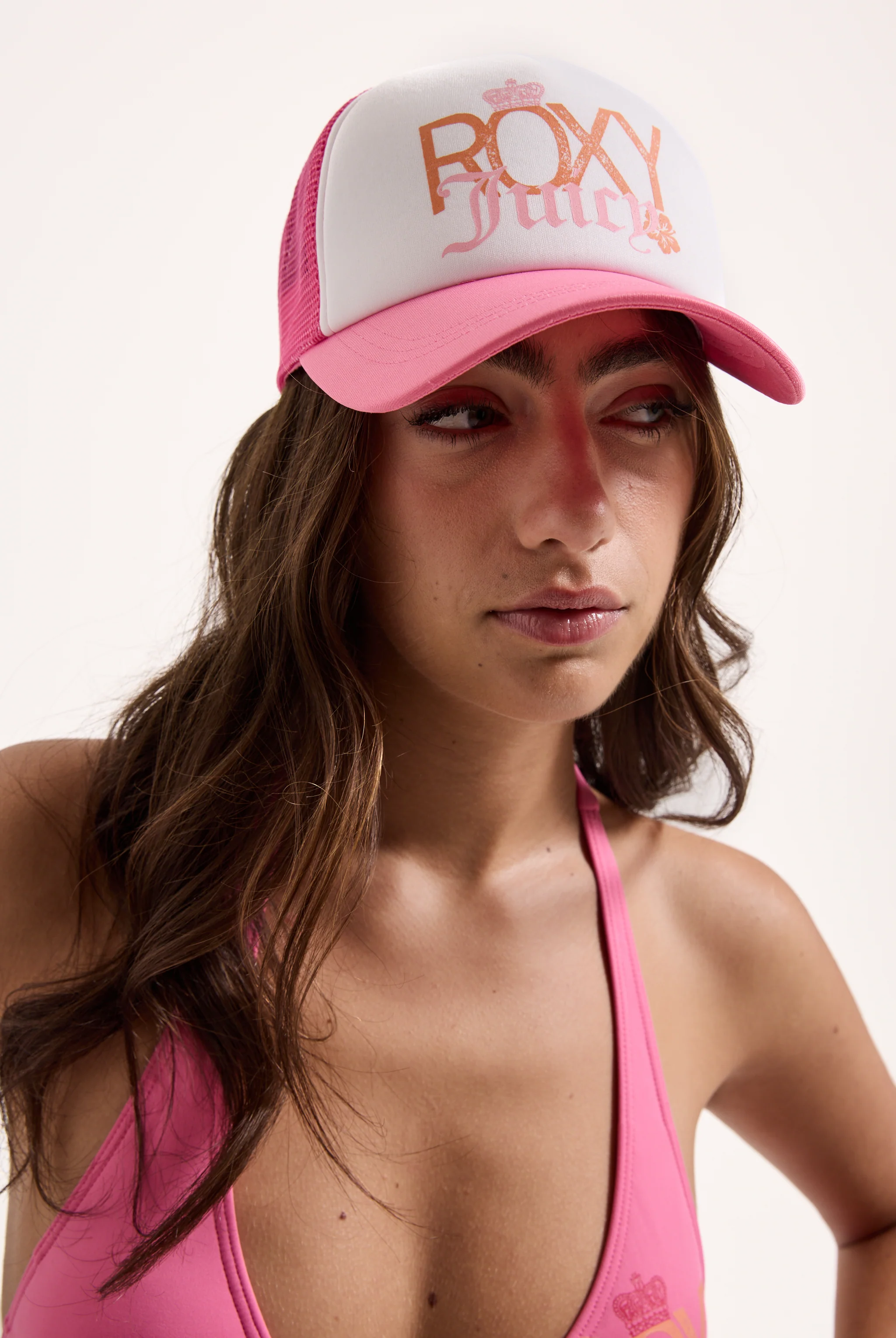 AZALEA PINK ROXY X JUICY COUTURE TRUCKER CAP - Image 5
