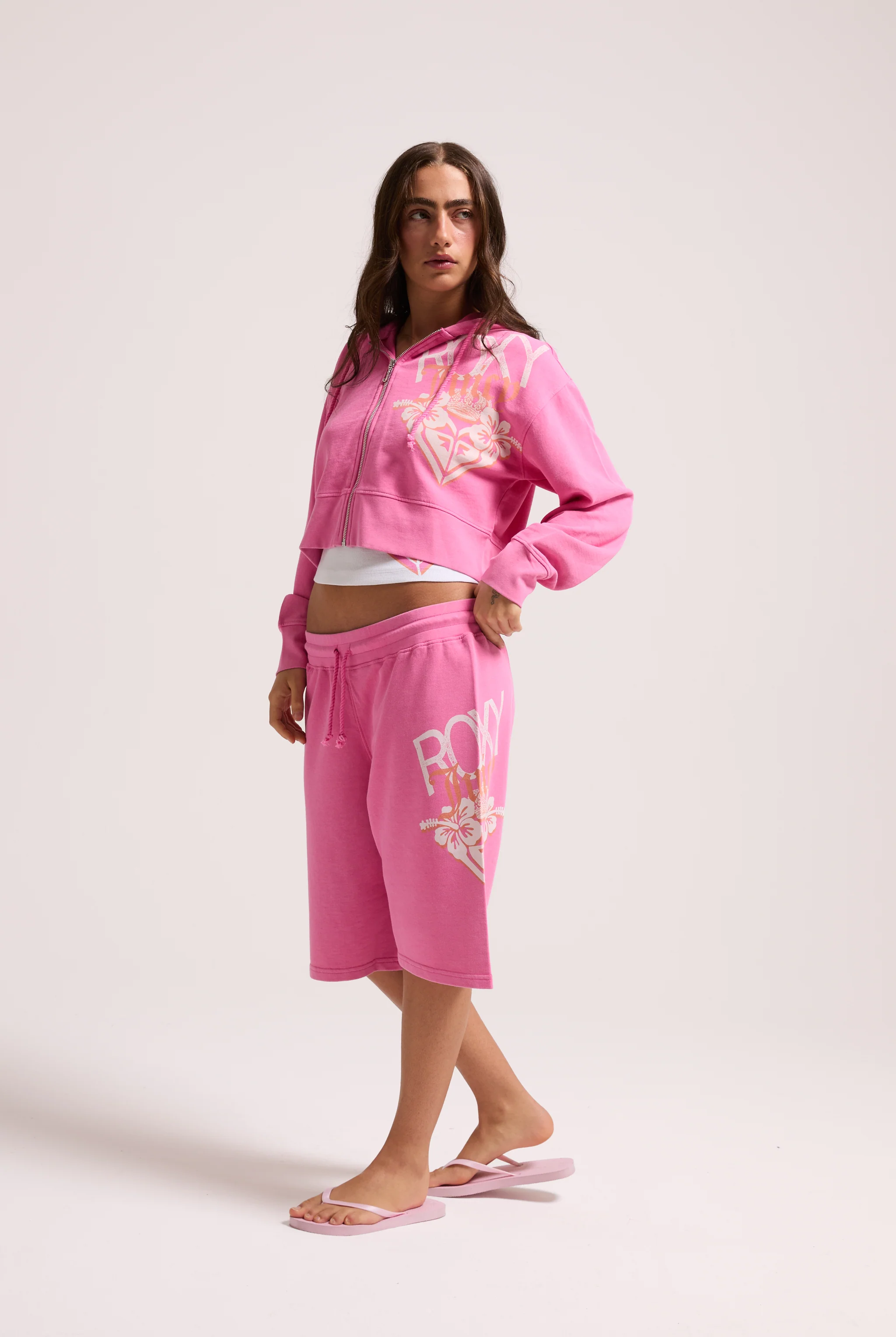 AZALEA PINK ROXY x JUICY COUTURE RELAXED JORTS - Image 6