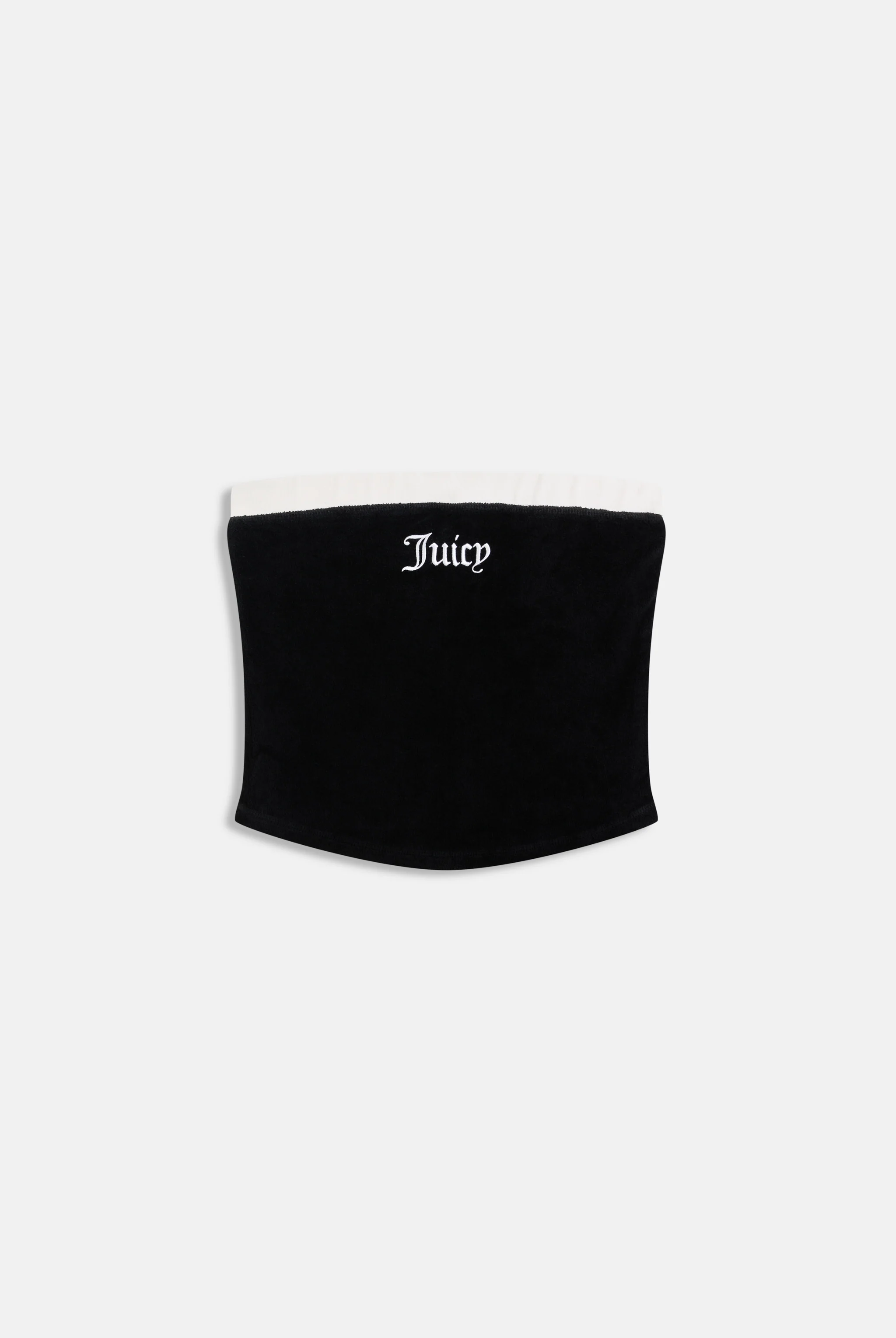 BLACK CONTRAST TERRY BANDEAU - Image 2