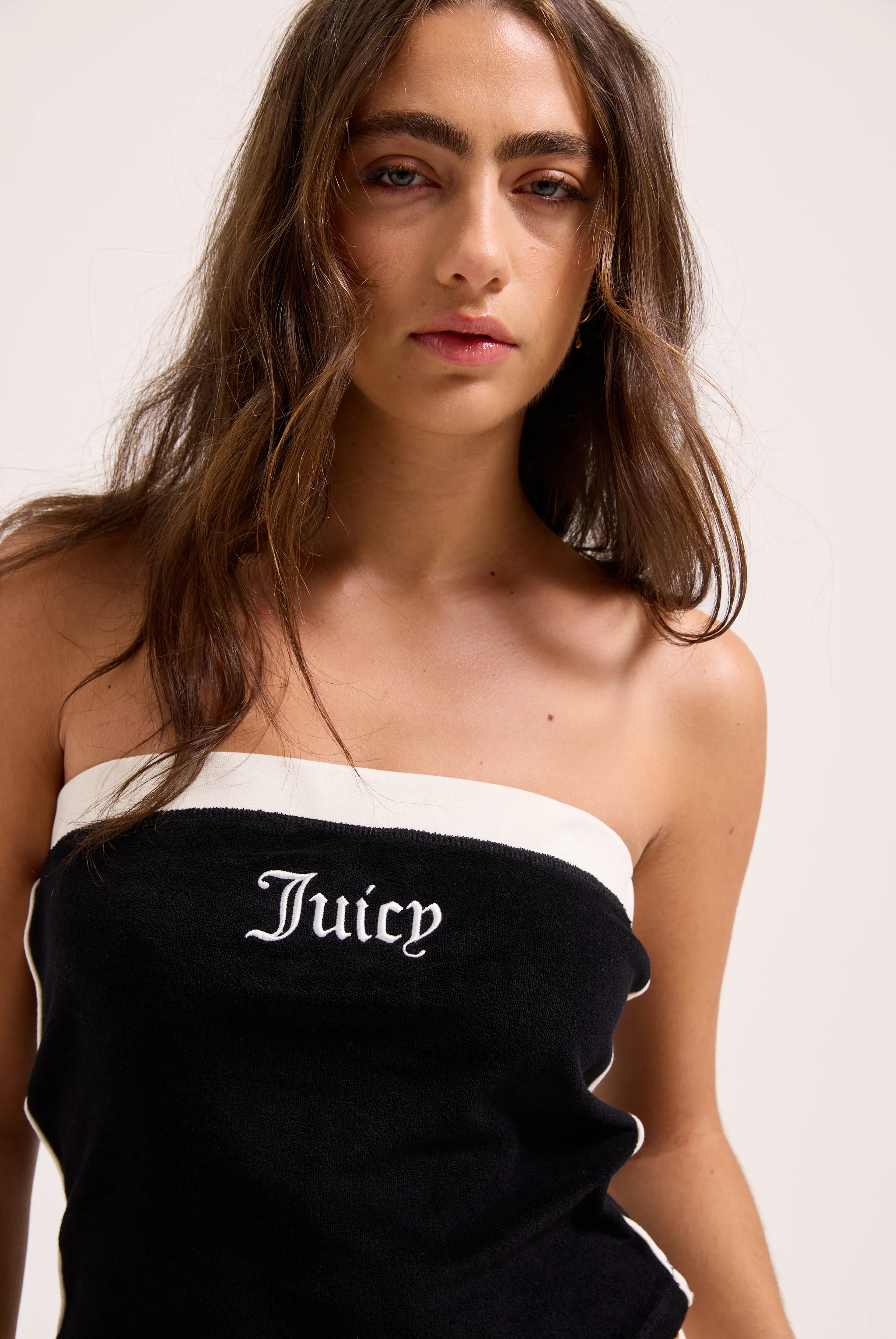 BLACK CONTRAST TERRY BANDEAU - Image 6