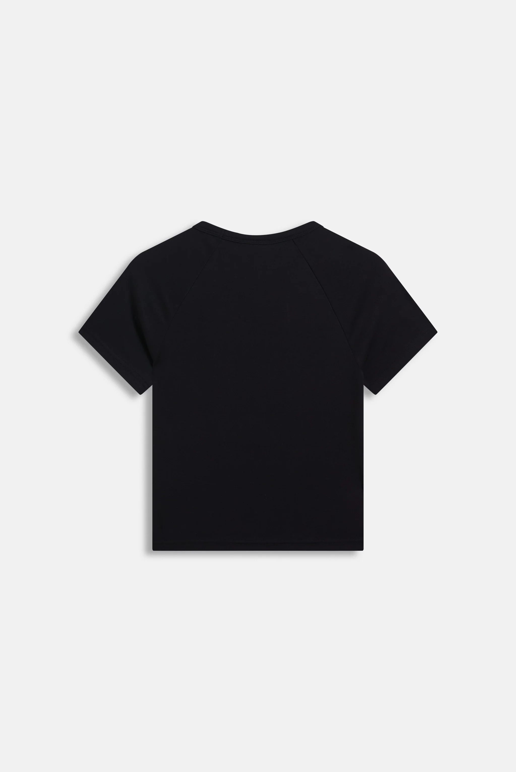 BLACK RAGLAN DIAMANTÉ BABY TEE - Image 7