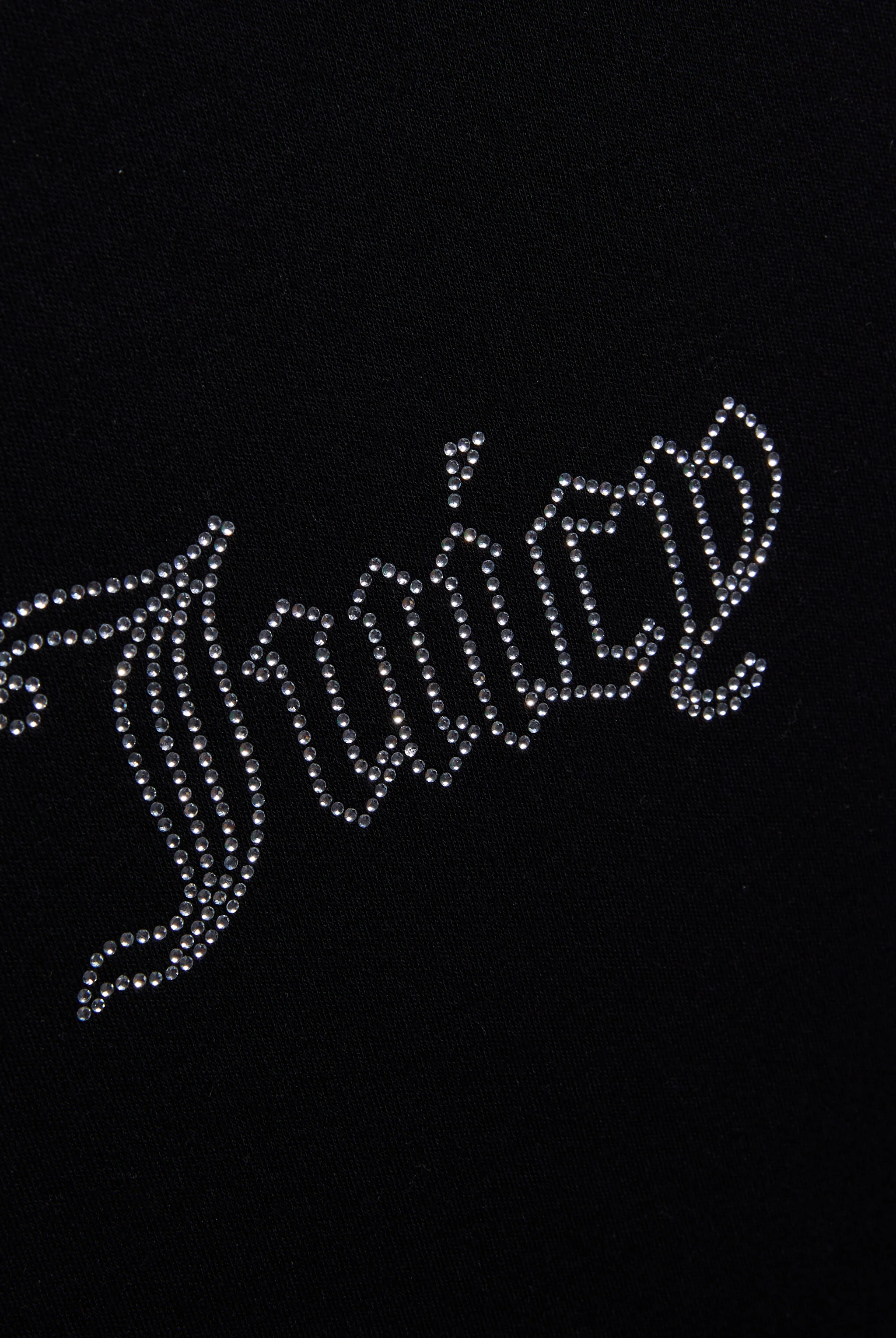 BLACK RAGLAN DIAMANTÉ BABY TEE - Image 9