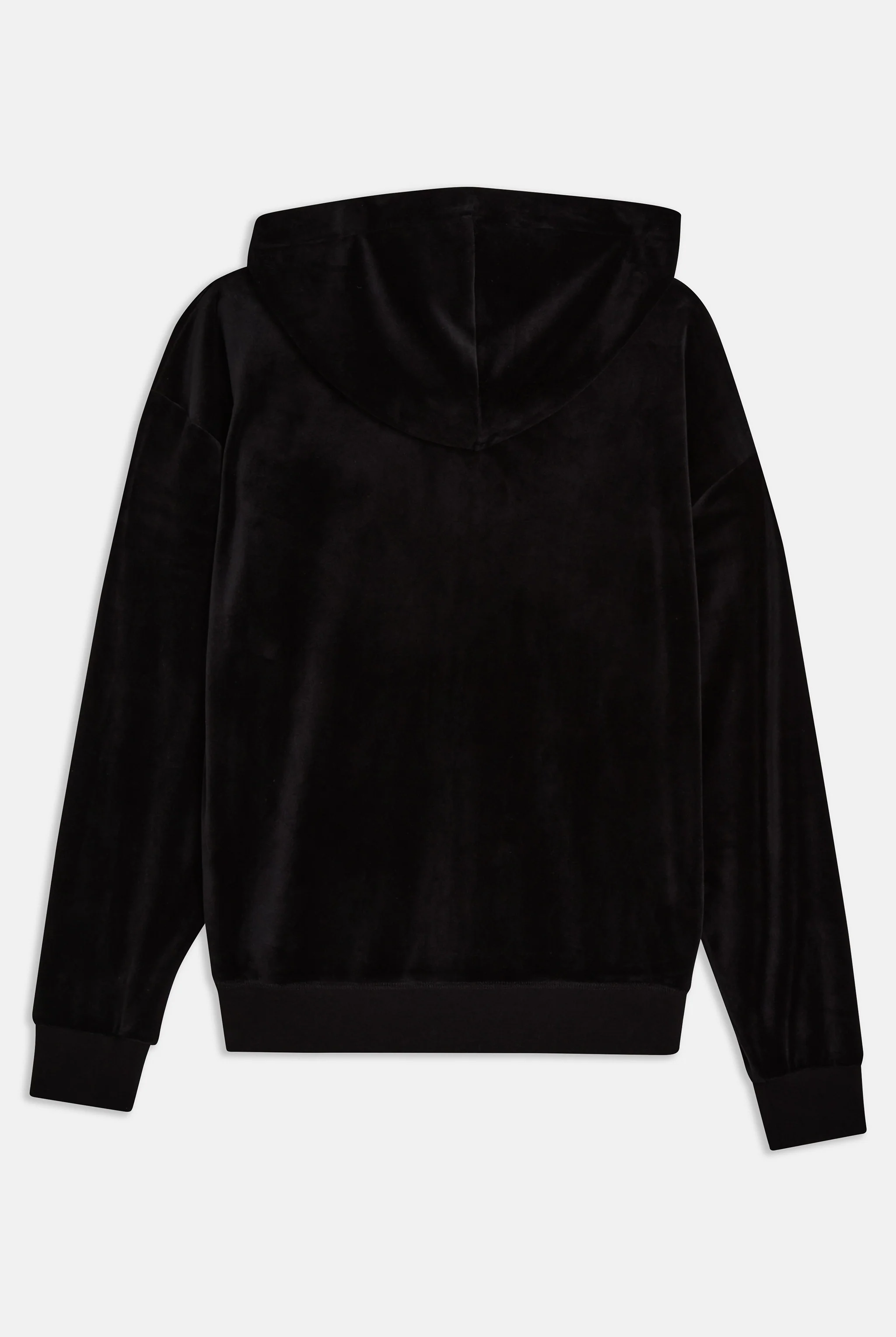 BLACK CLASSIC VELOUR OVERSIZED HOODIE - Image 7
