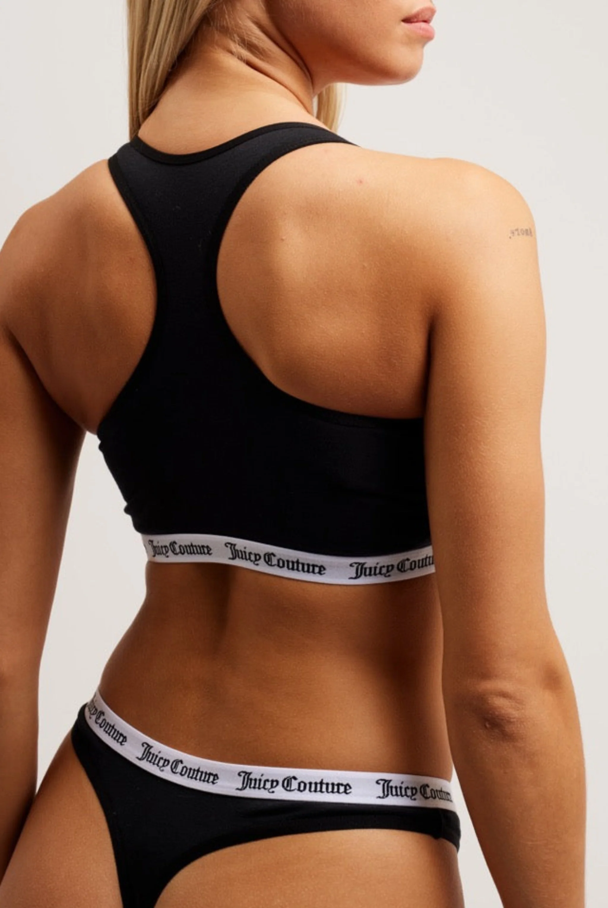 BLACK COTTON BRALETTE - Image 3