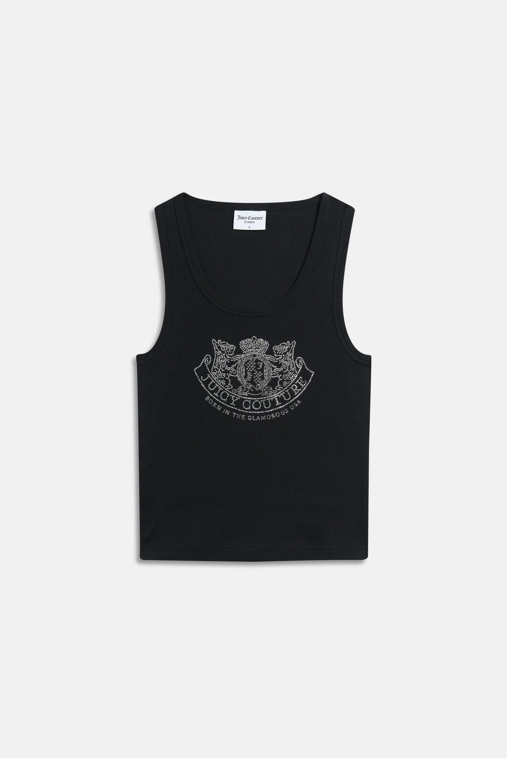 BLACK DIAMANTÉ DOG CREST VEST - Image 2