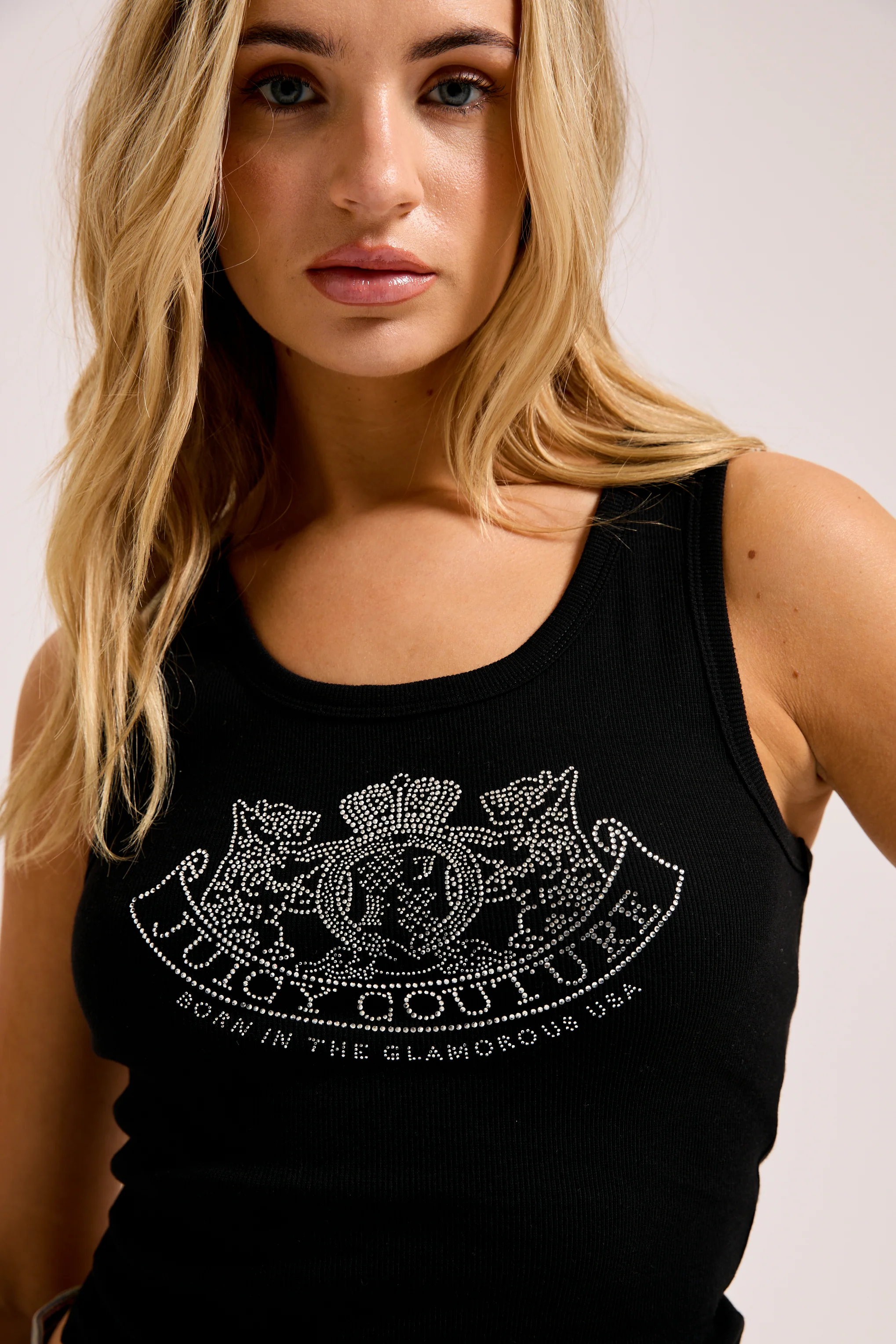 BLACK DIAMANTÉ DOG CREST VEST - Image 3
