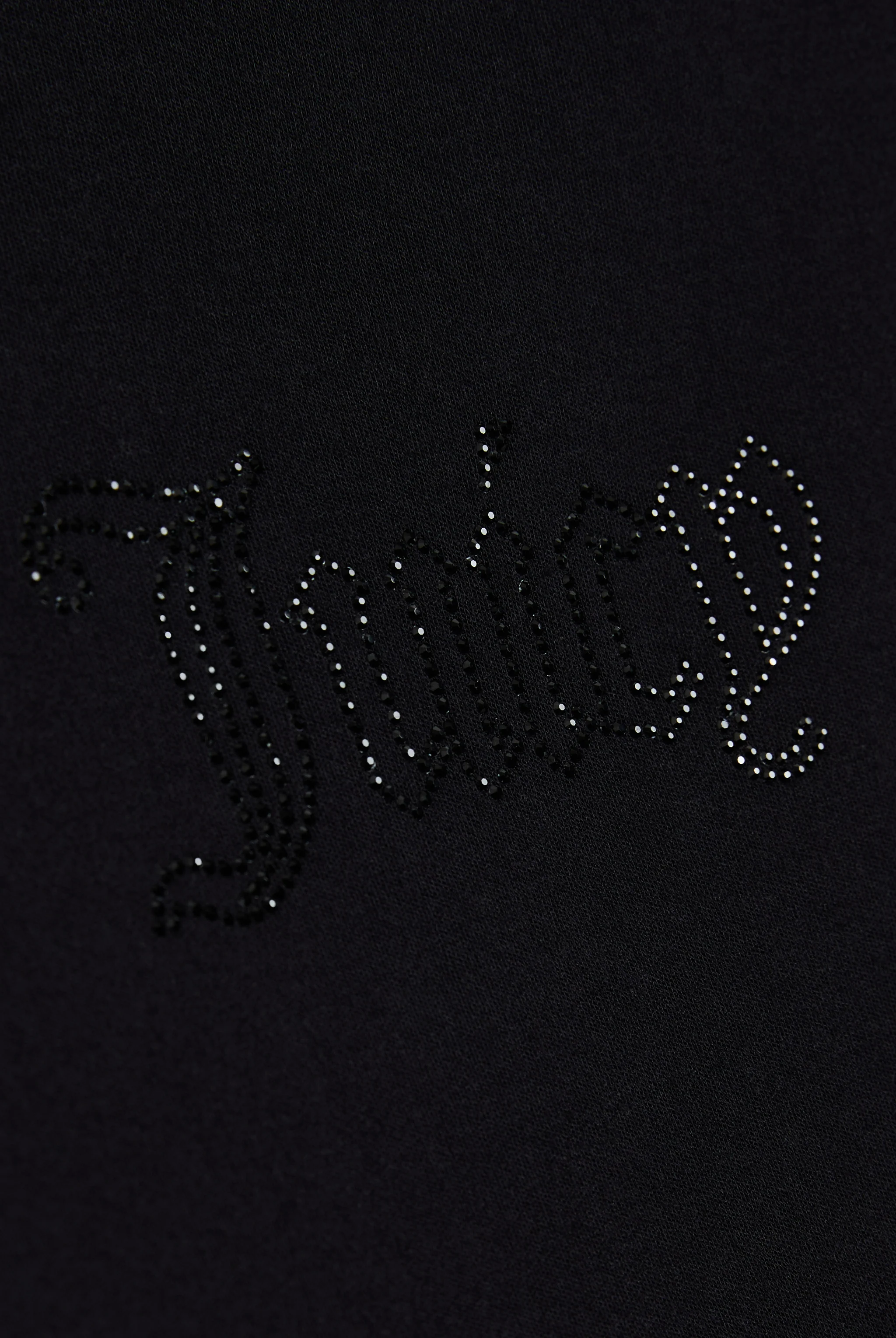 BLACK MODAL DIAMANTÉ BOATNECK TOP - Image 3