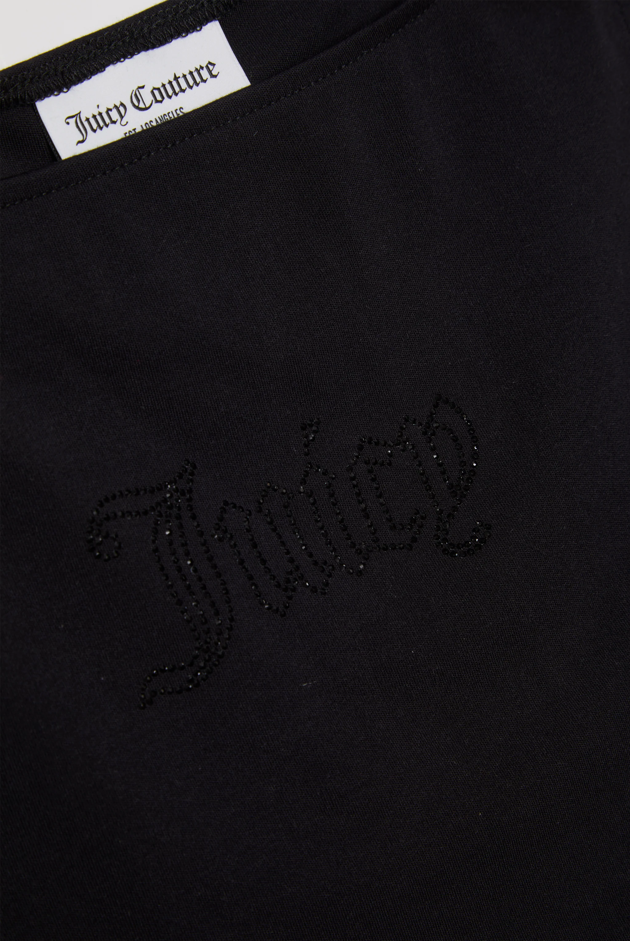 BLACK MODAL DIAMANTÉ BOATNECK TOP - Image 5