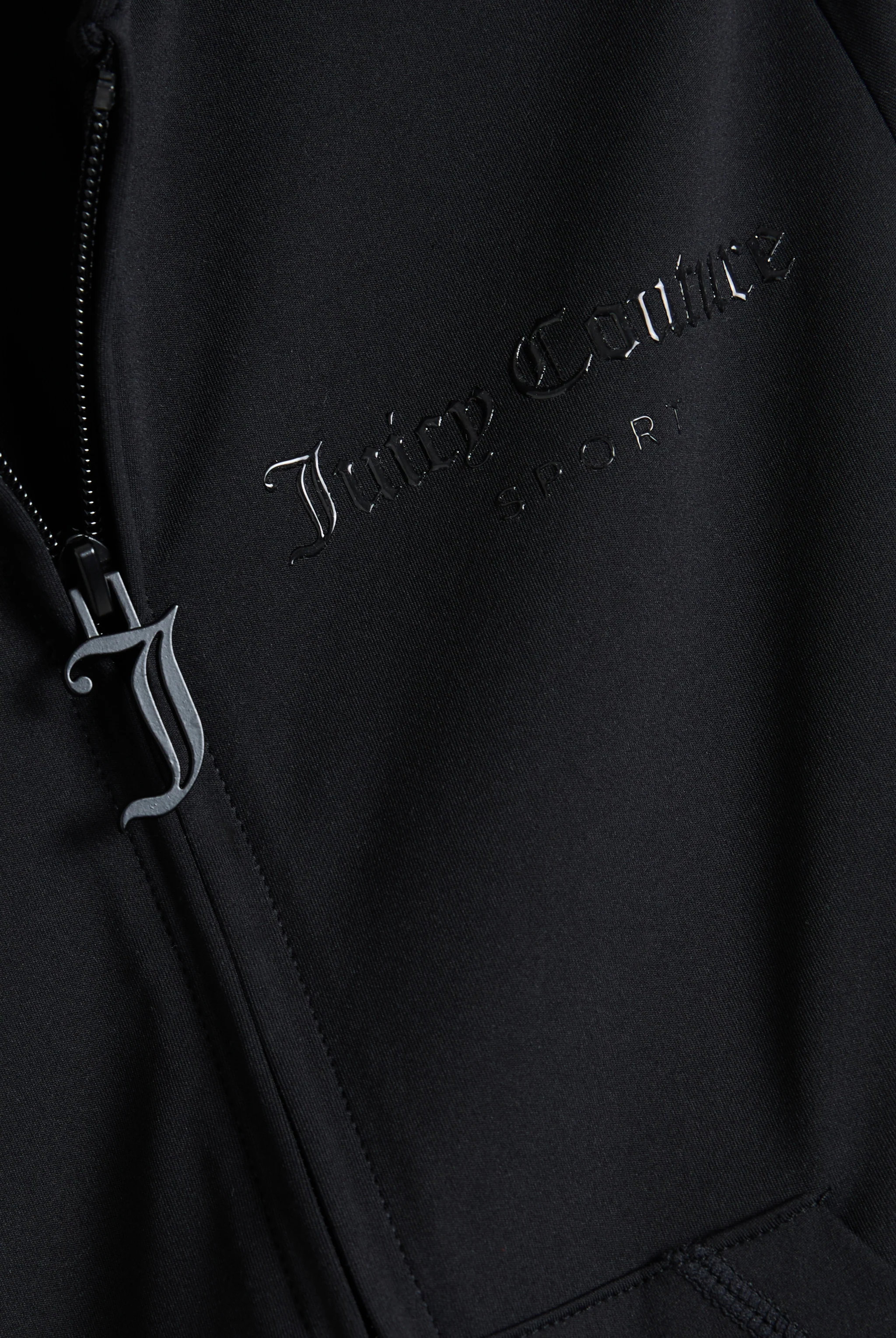 BLACK PEACHED ACTIVE FITTED HOODIE - Image 3