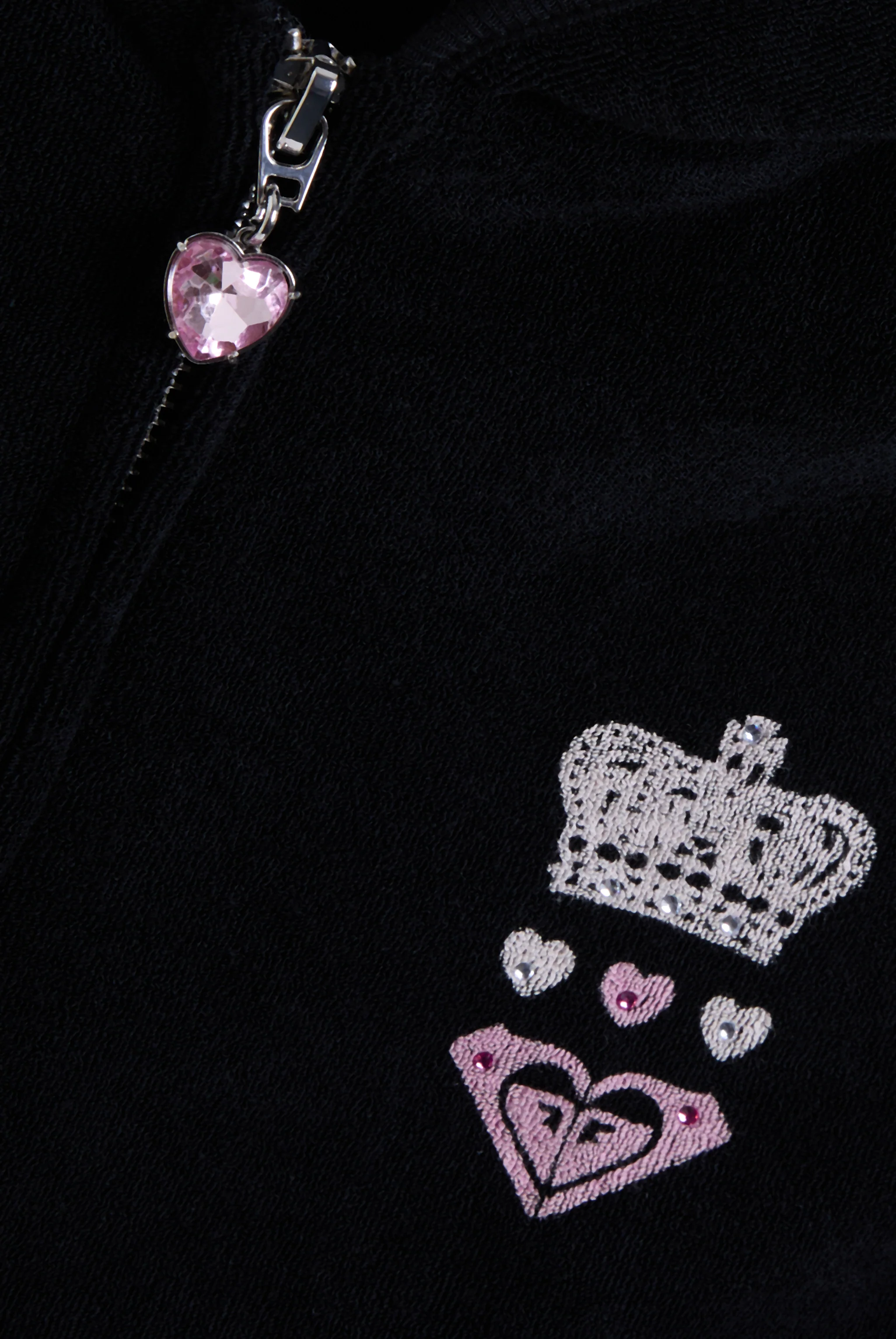 BLACK ROXY x JUICY COUTURE TERRY TOWELLING HOODIE - Image 6