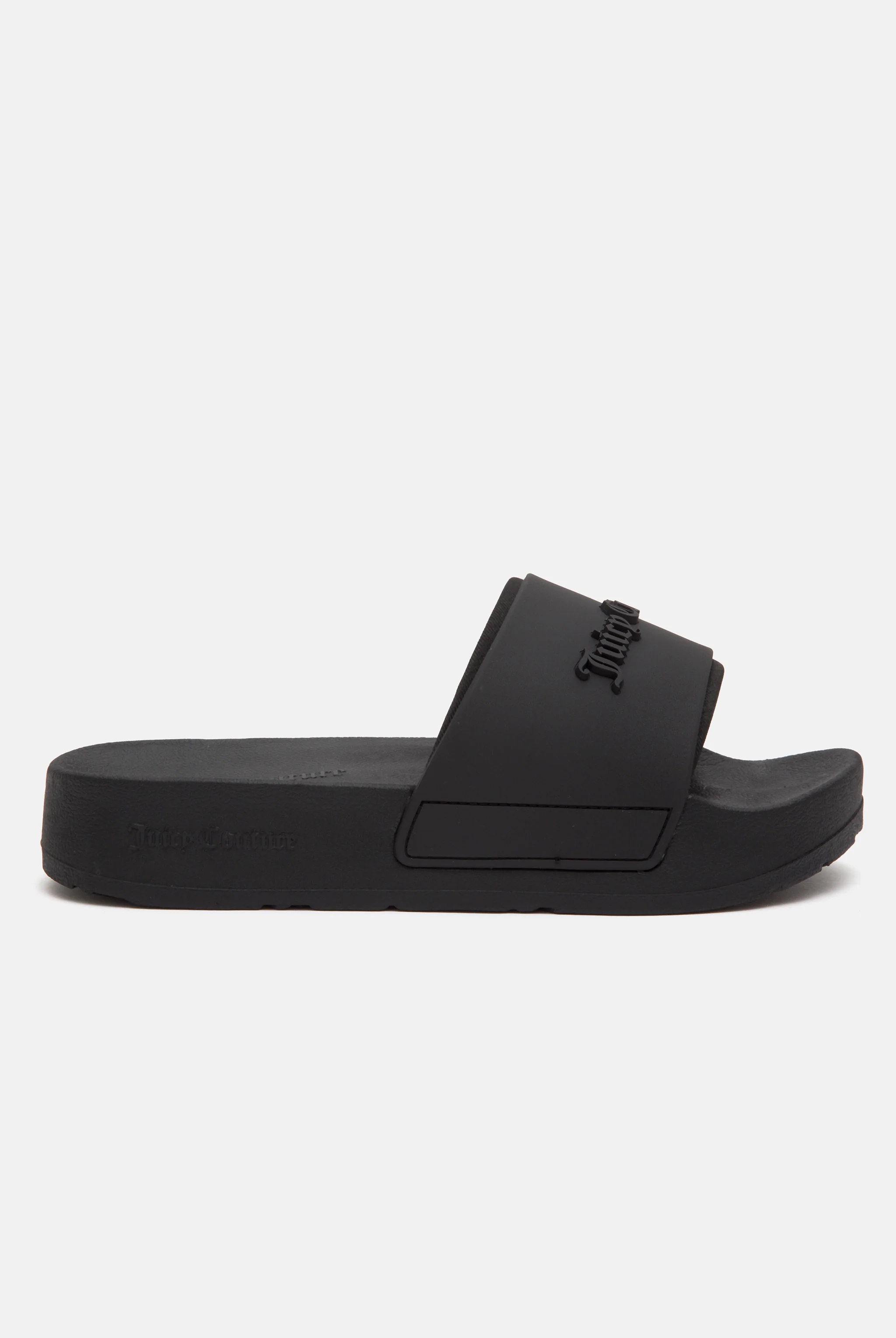 BLACK STACKED EMBOSSED SLIDERS - Image 3