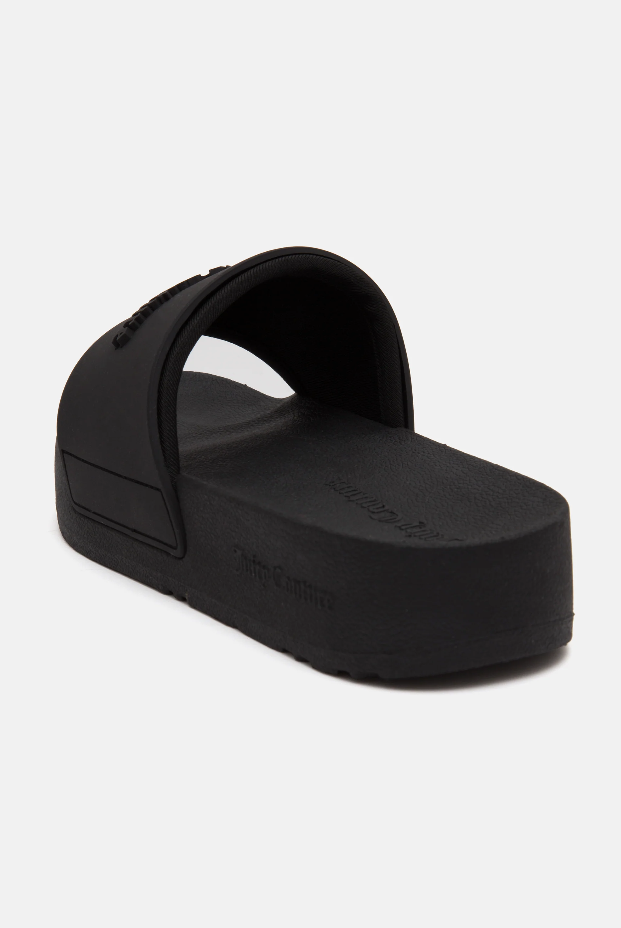 BLACK STACKED EMBOSSED SLIDERS - Image 5