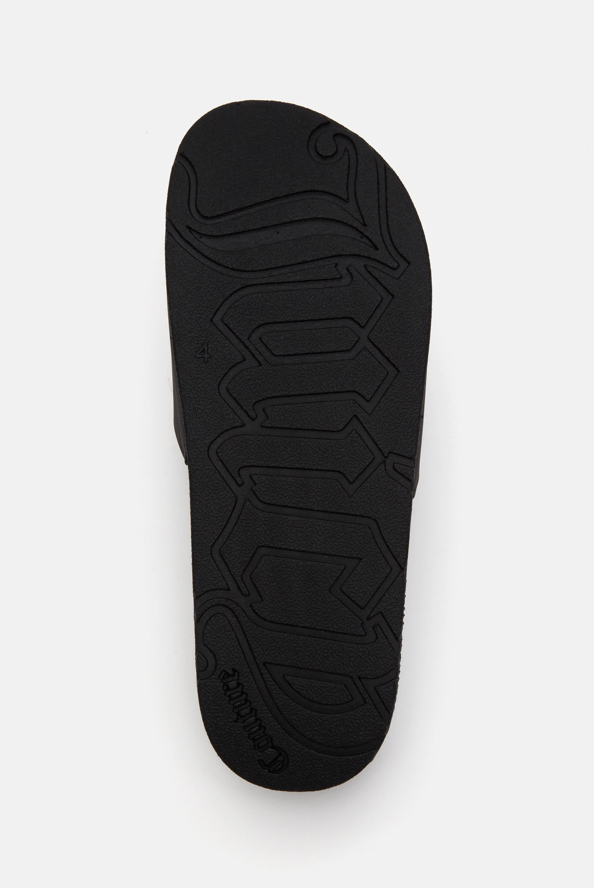 BLACK STACKED EMBOSSED SLIDERS - Image 6