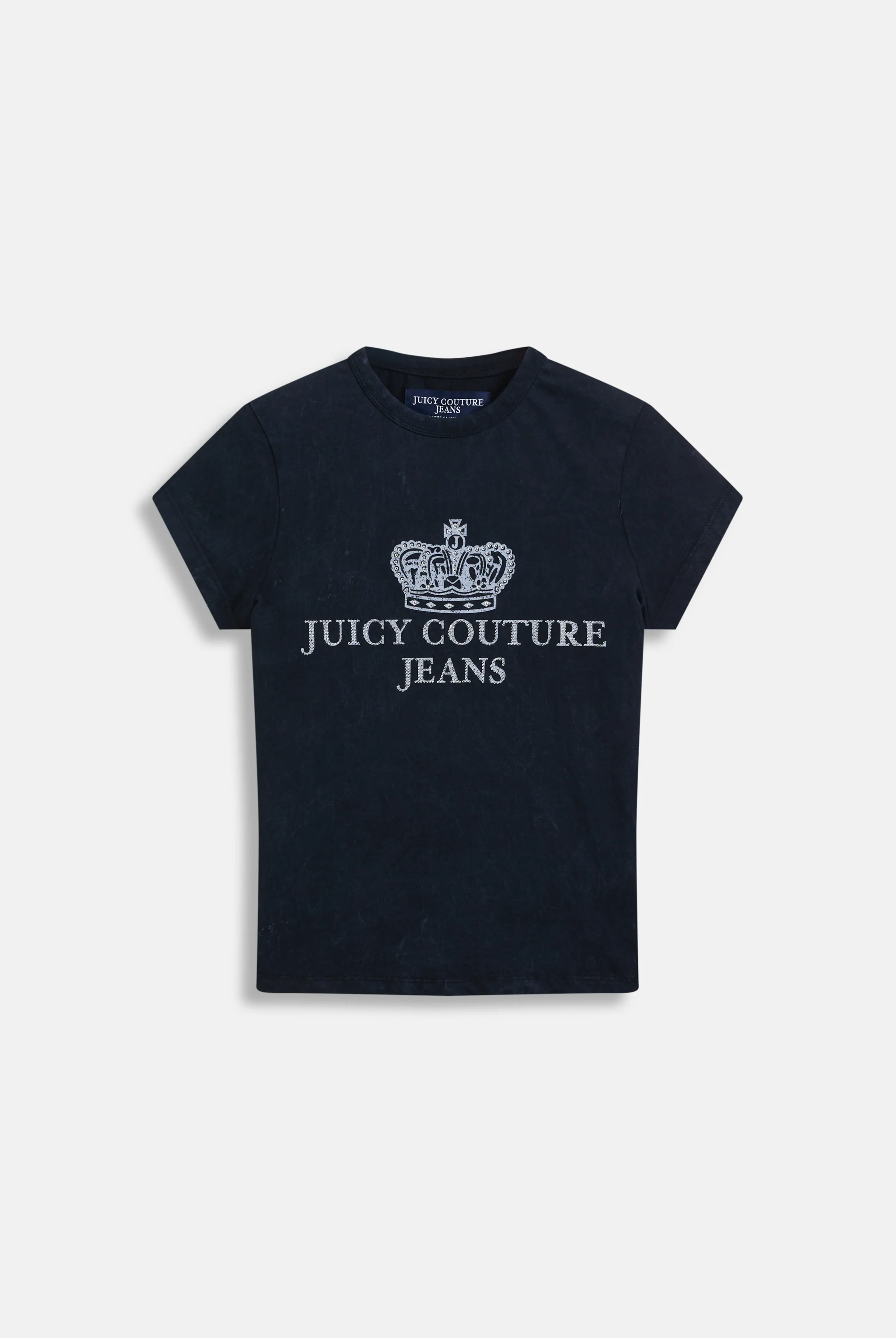 BLACK WASHED JUICY COUTURE JEANS LONGLINE TEE - Image 2