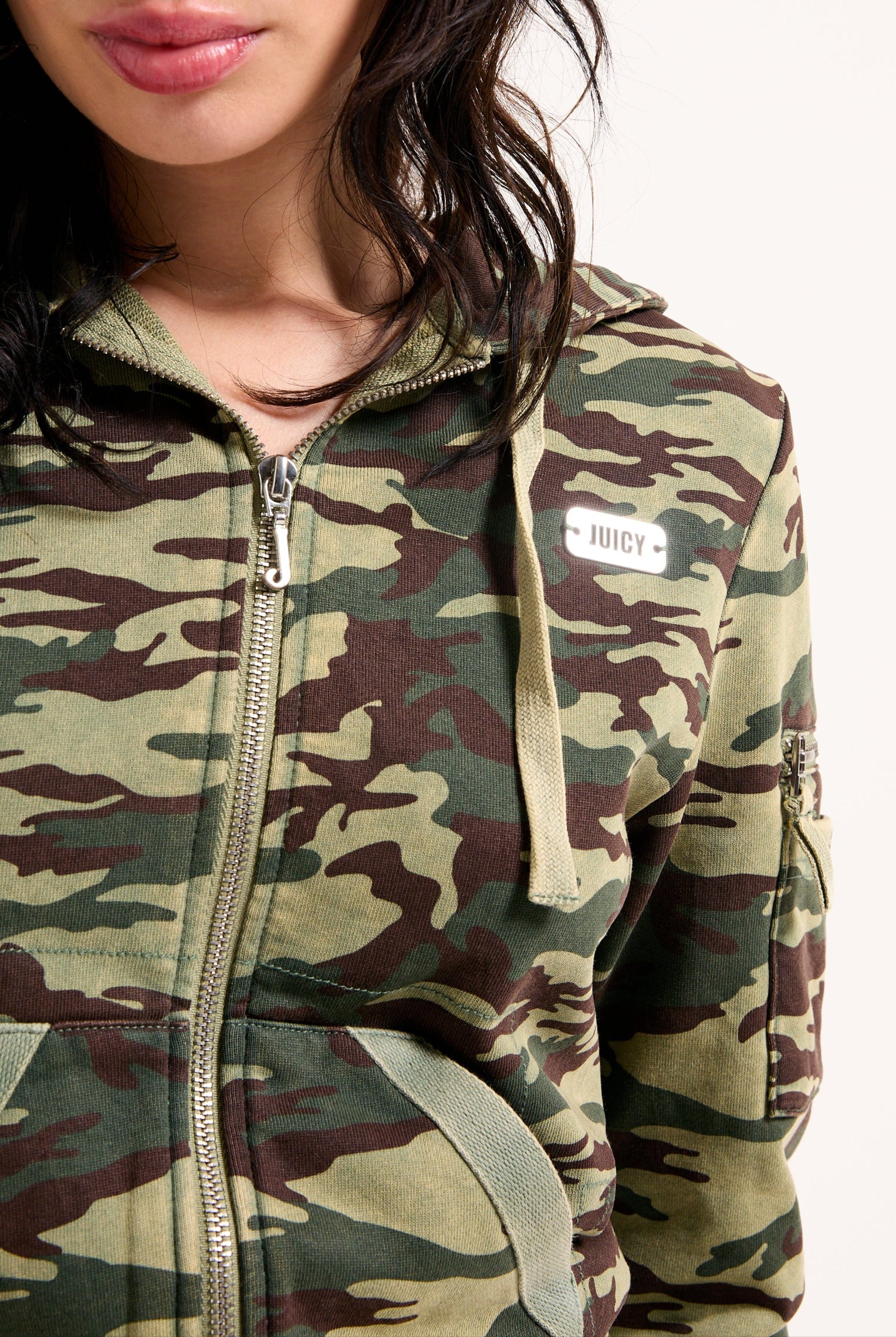 CAMO PRINT WASHED COTTON HOODIE - Image 4