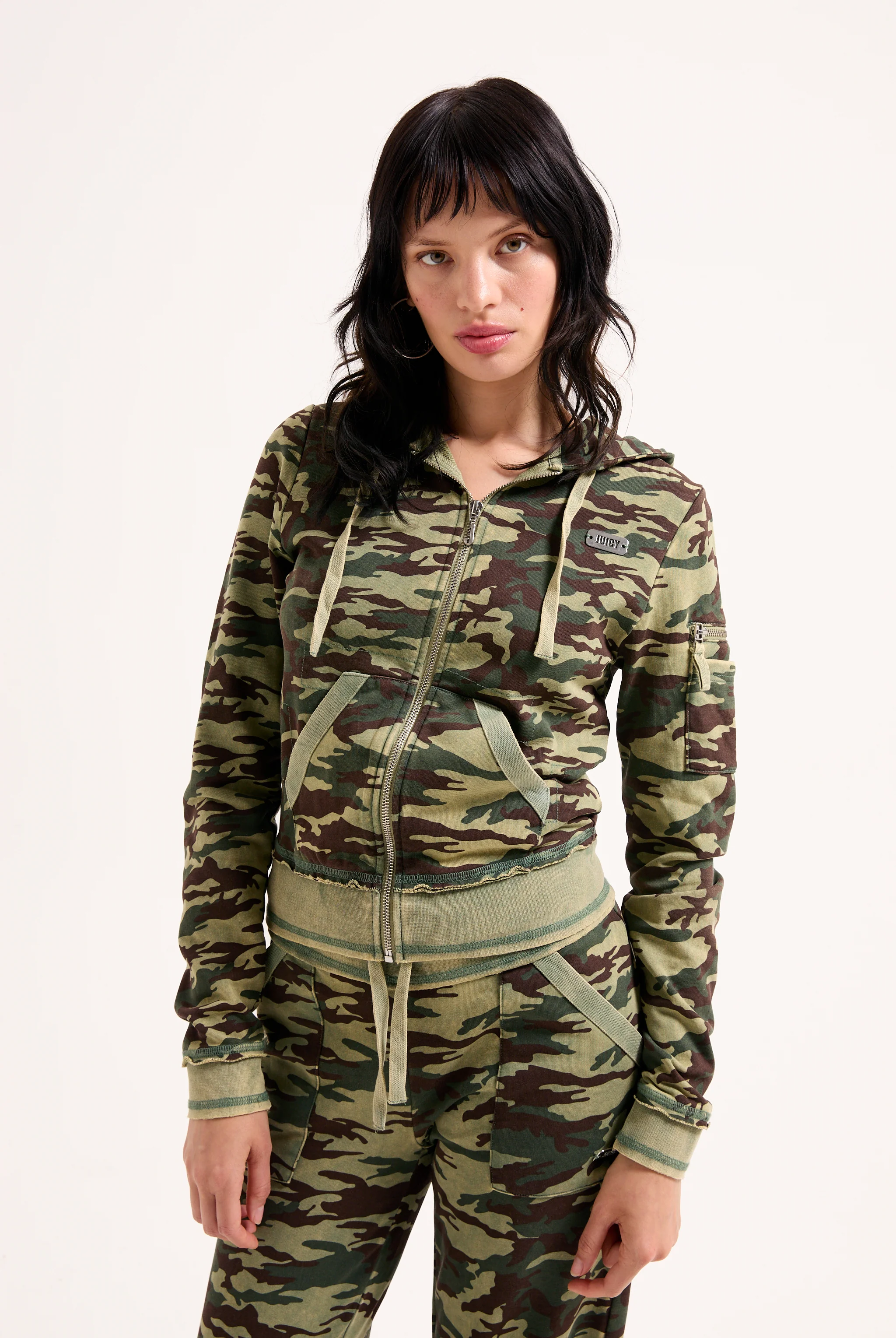 CAMO PRINT WASHED COTTON HOODIE - Image 8