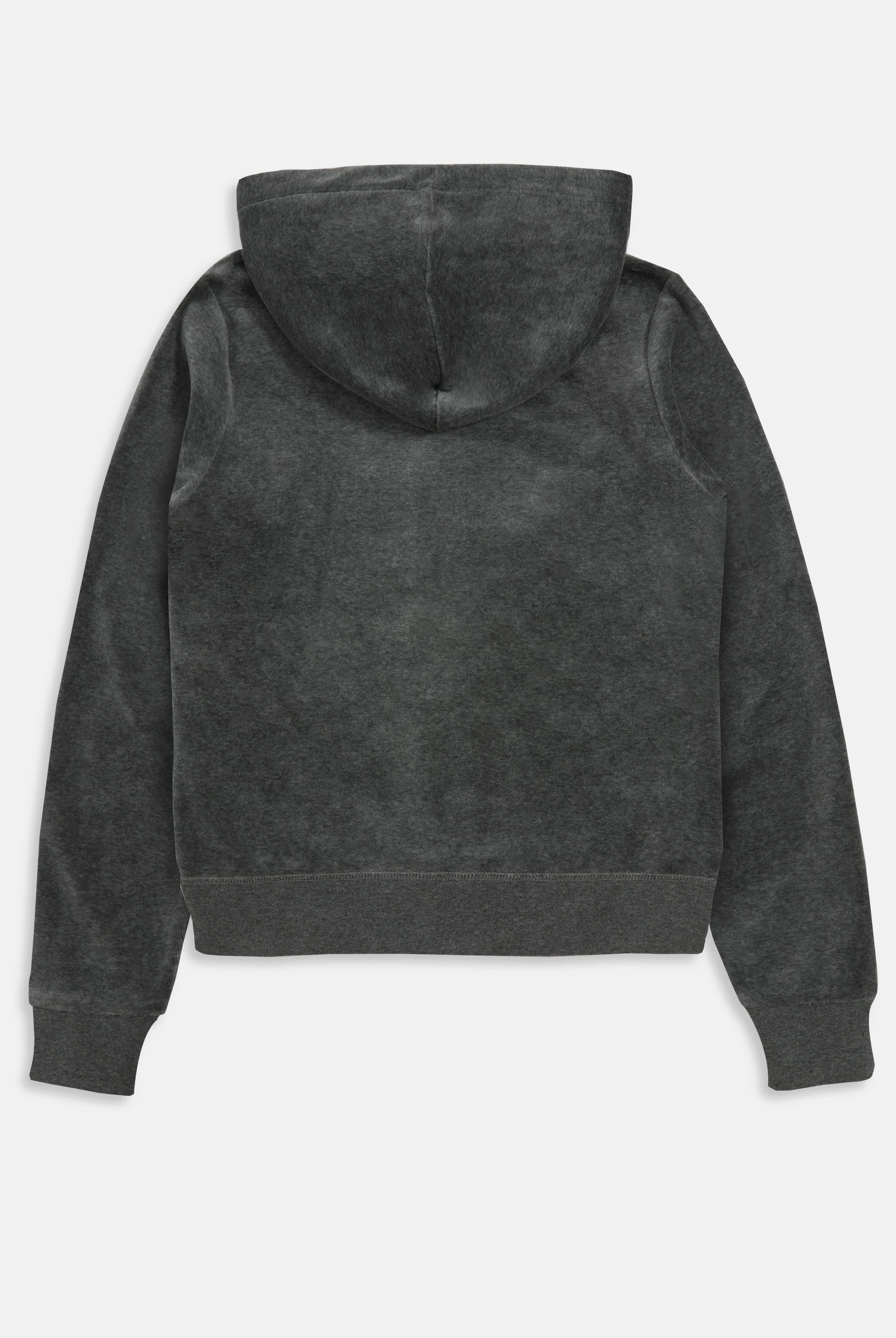 CHARCOAL MARL COTTON VELOUR ROBERTSON HOODIE - Image 9