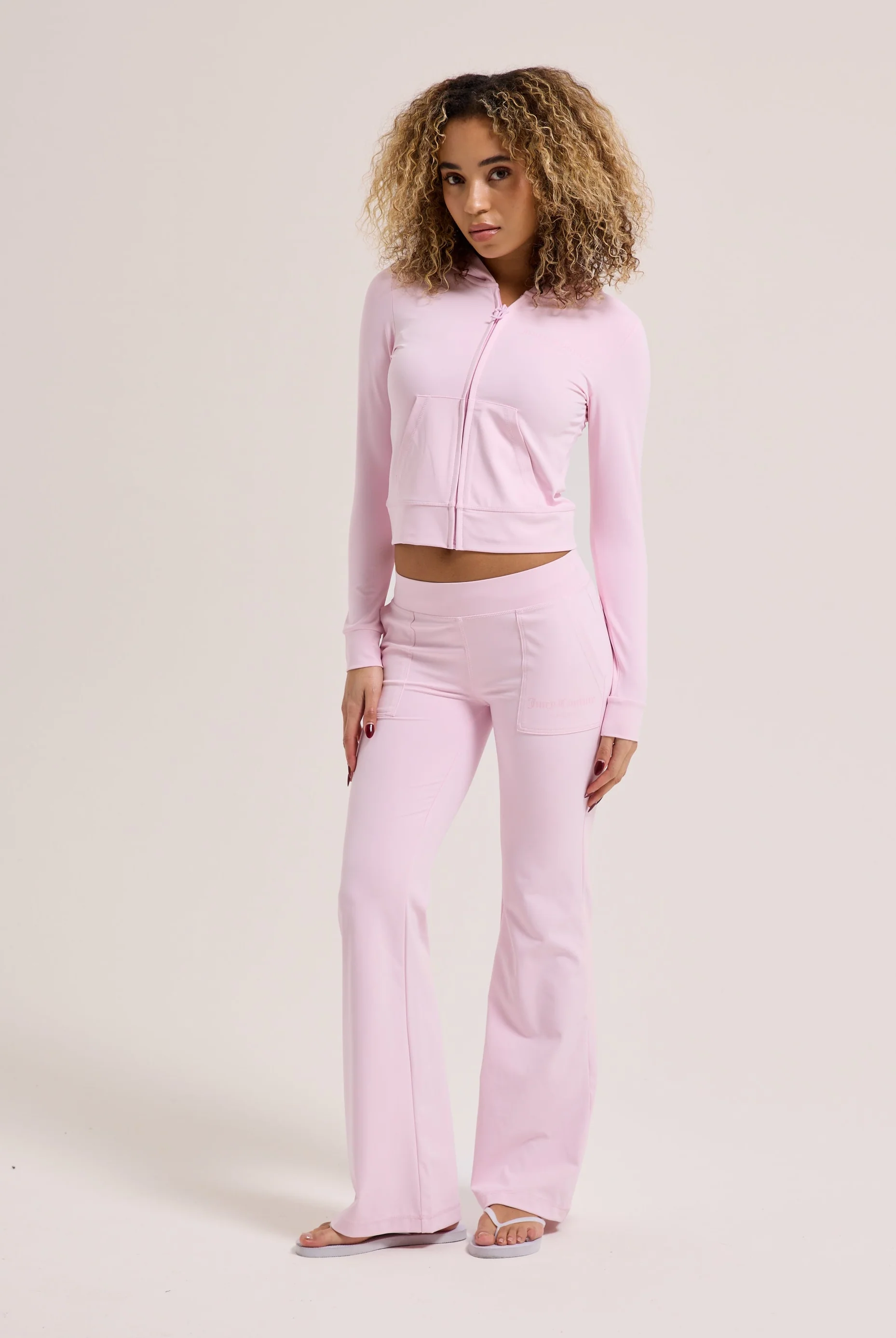 CHERRY BLOSSOM PEACHED ACTIVE FITTED HOODIE - Image 3