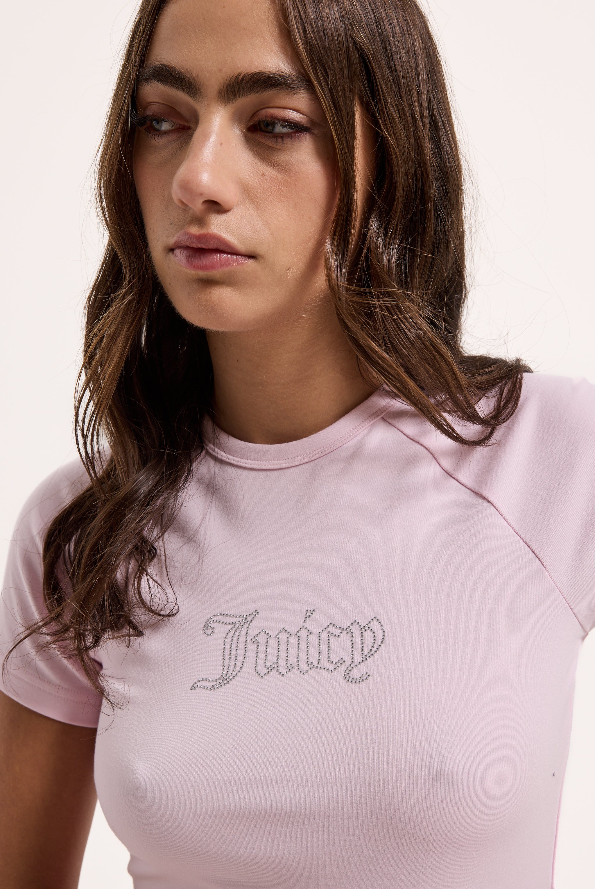 CHERRY BLOSSOM RAGLAN DIAMANTÉ BABY TEE - Image 4