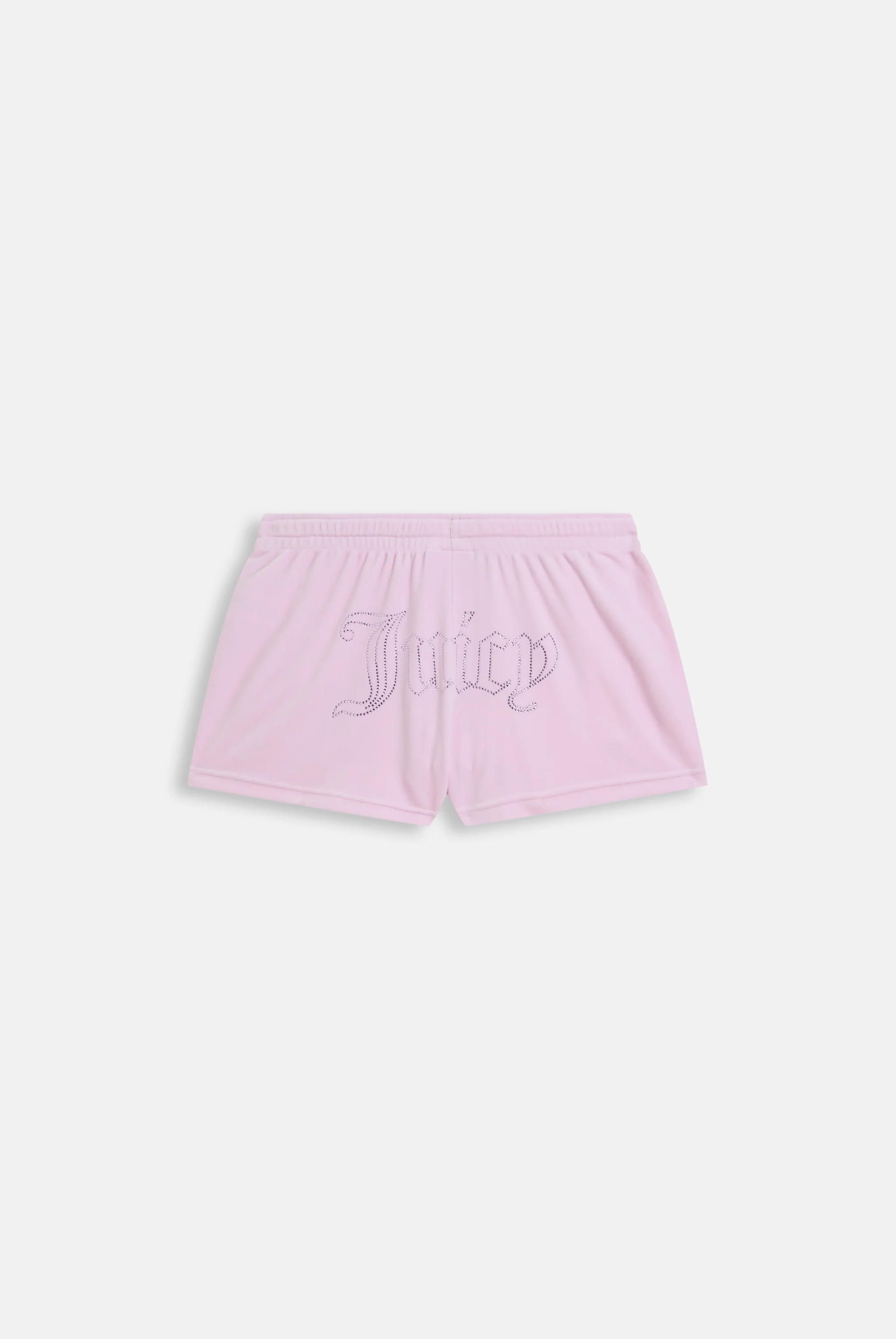 CHERRY BLOSSOM VELOUR OUTLINE DIAMANTÉ TRACK SHORTS - Image 7