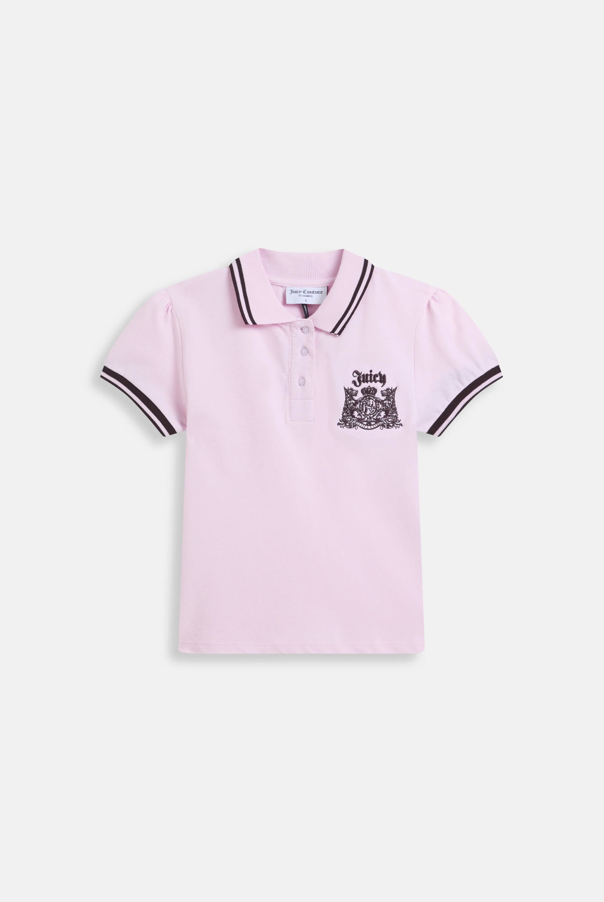 CHERRY BLOSSOM JUICY PUFF SLEEVE POLO TOP - Image 2