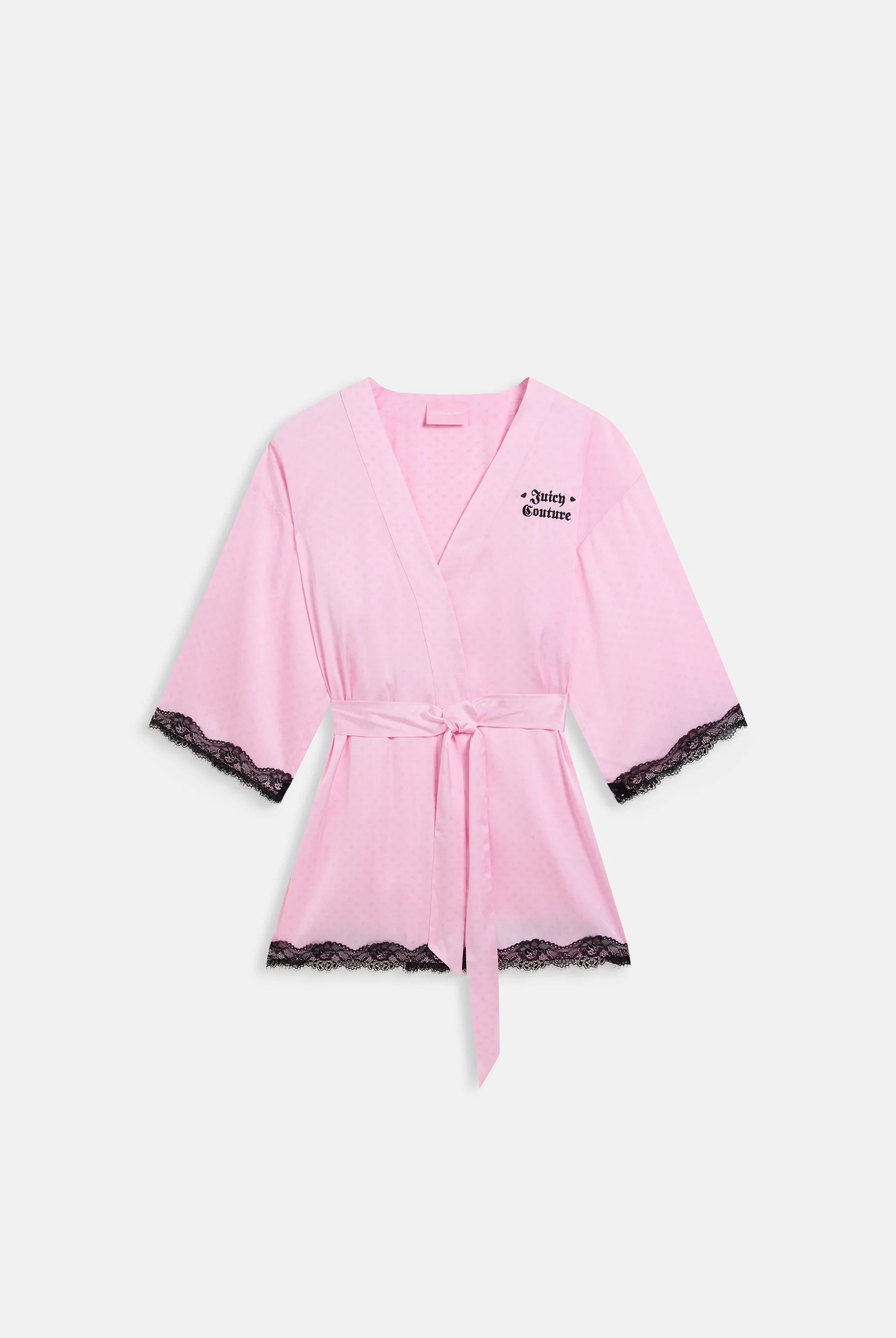 CHERRY BLOSSOM HEART LACE TRIM ROBE - Image 3