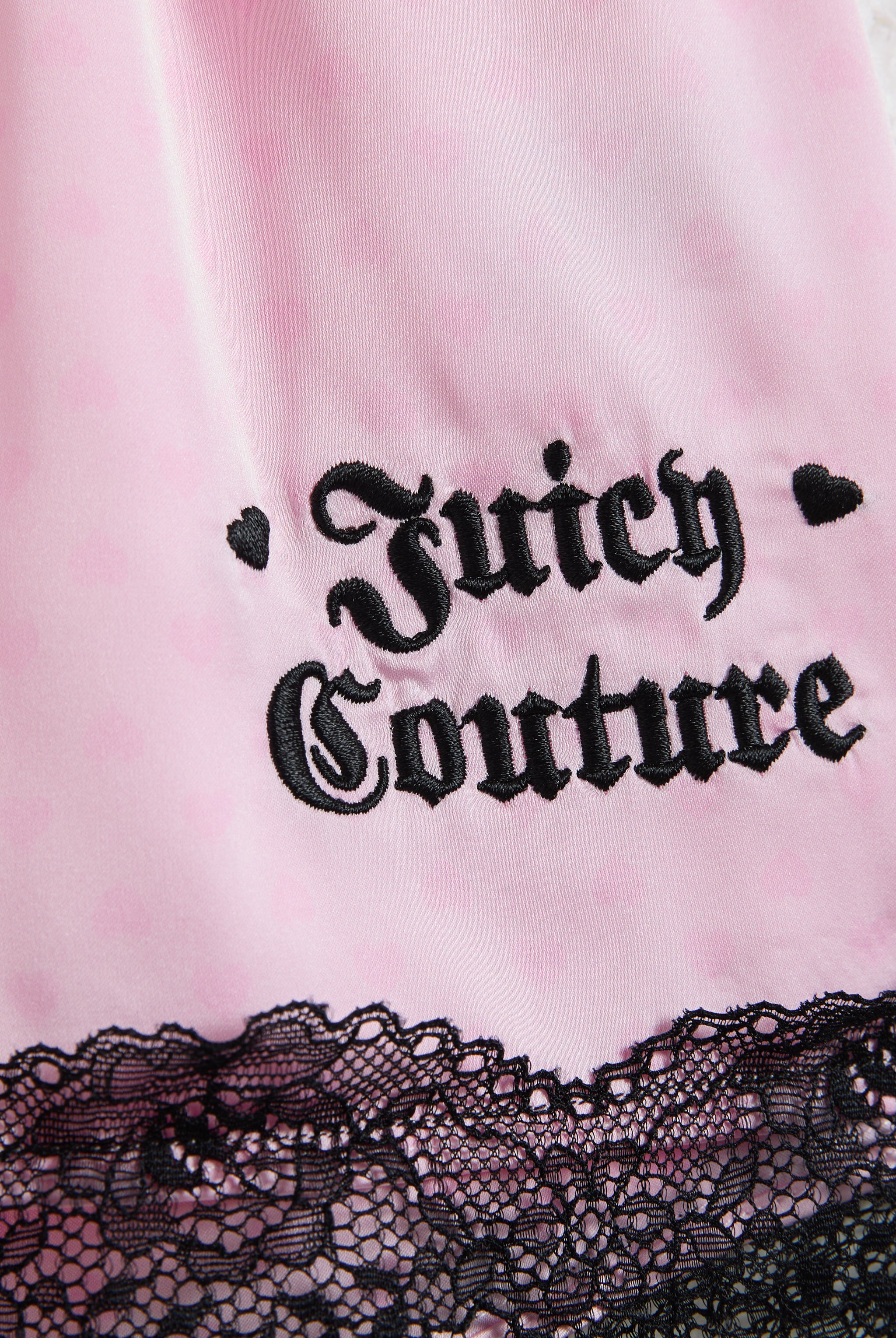 CHERRY BLOSSOM HEART LACE SATIN PYJAMA SET - Image 5