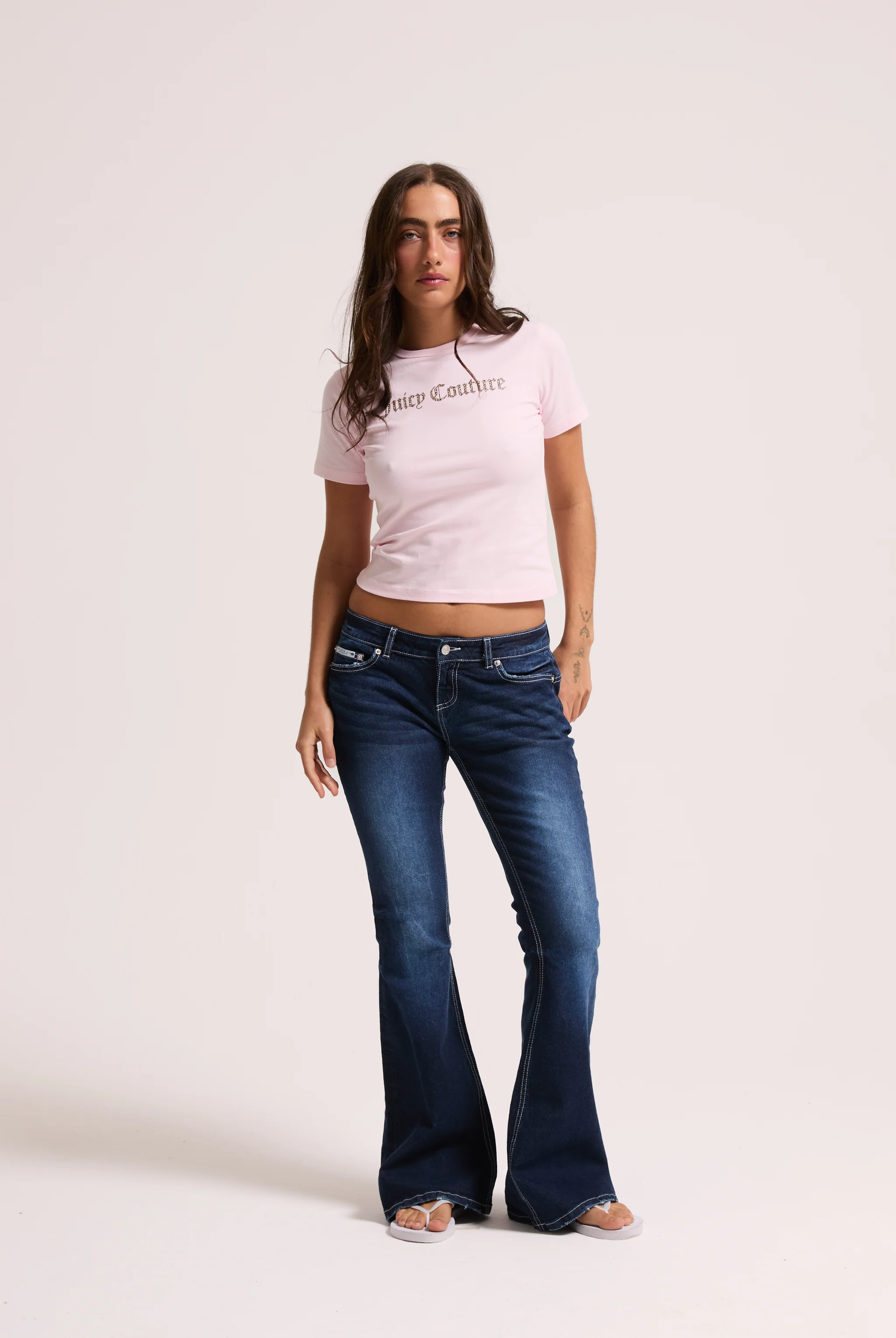 CHERRY BLOSSOM LEOPARD LOGO BABY TEE - Image 2