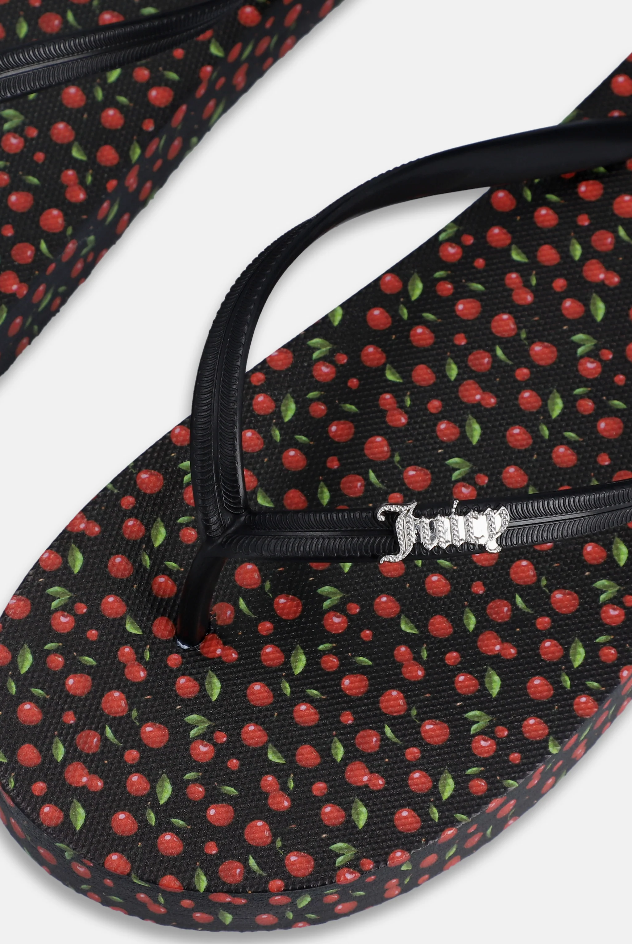 BLACK CHERRY PRINT PLATFORM FLIP FLOP - Image 4