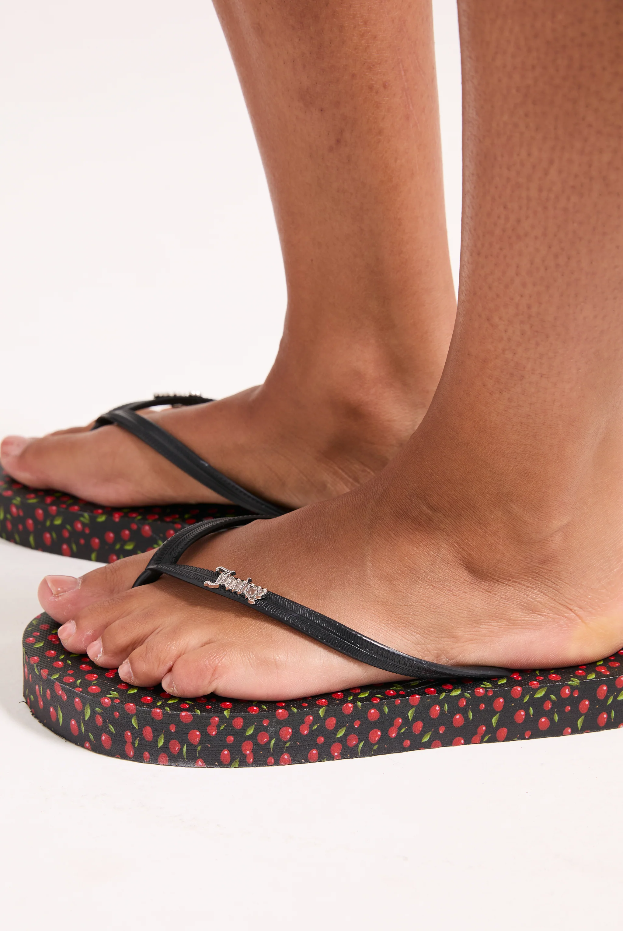 BLACK CHERRY PRINT PLATFORM FLIP FLOP - Image 5