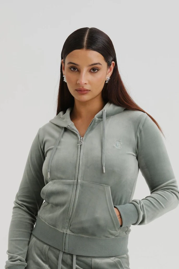 CHINOIS GREEN CLASSIC VELOUR ROBERTSON HOODIE - Image 5