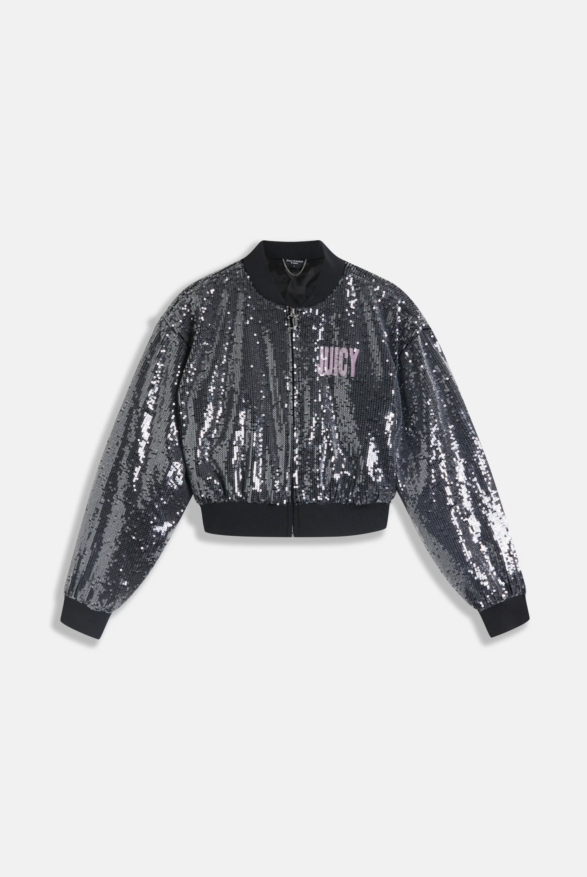 CHOOSE JUICY SEQUIN CROPPED BOMBER - Image 2