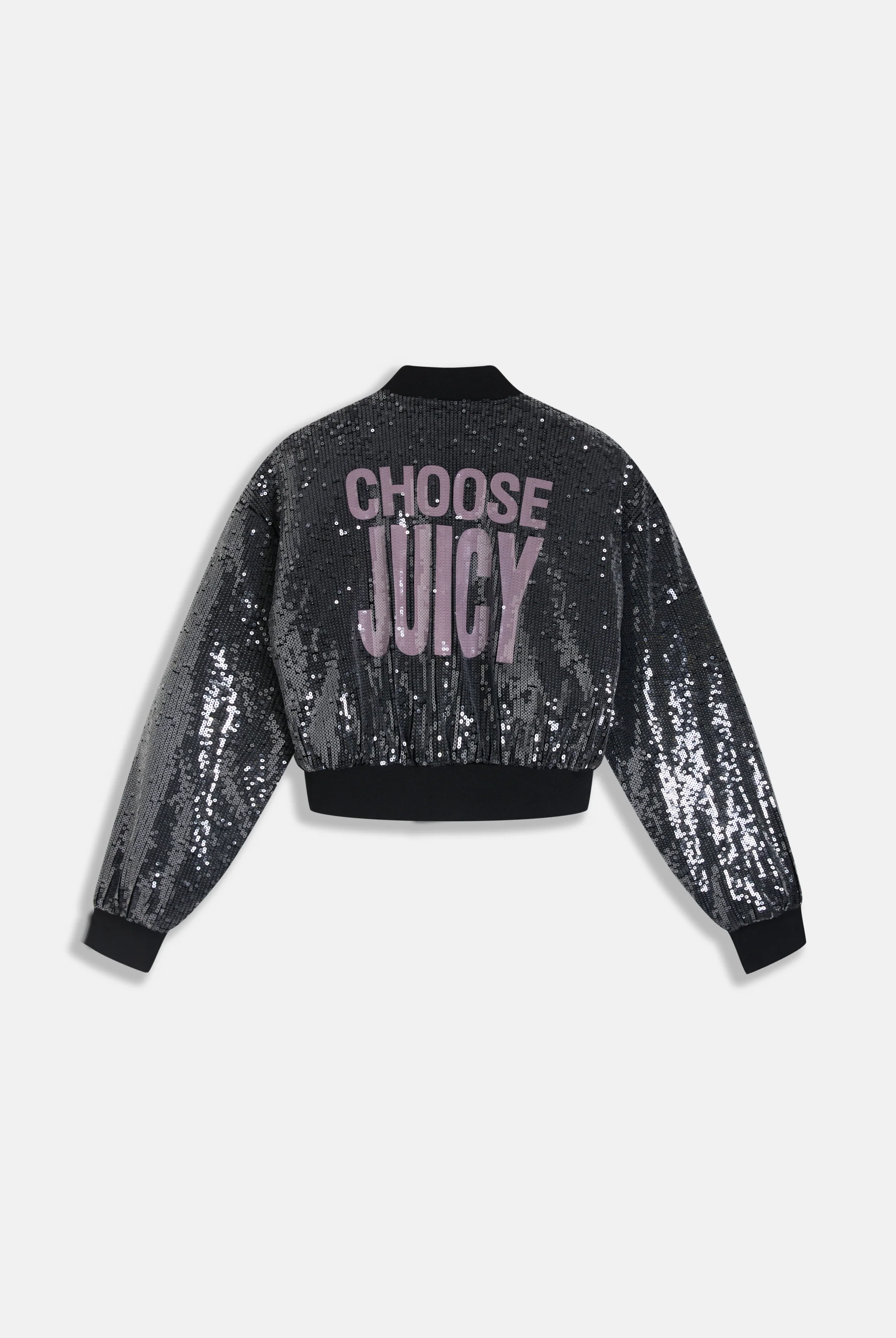 CHOOSE JUICY SEQUIN CROPPED BOMBER - Image 7