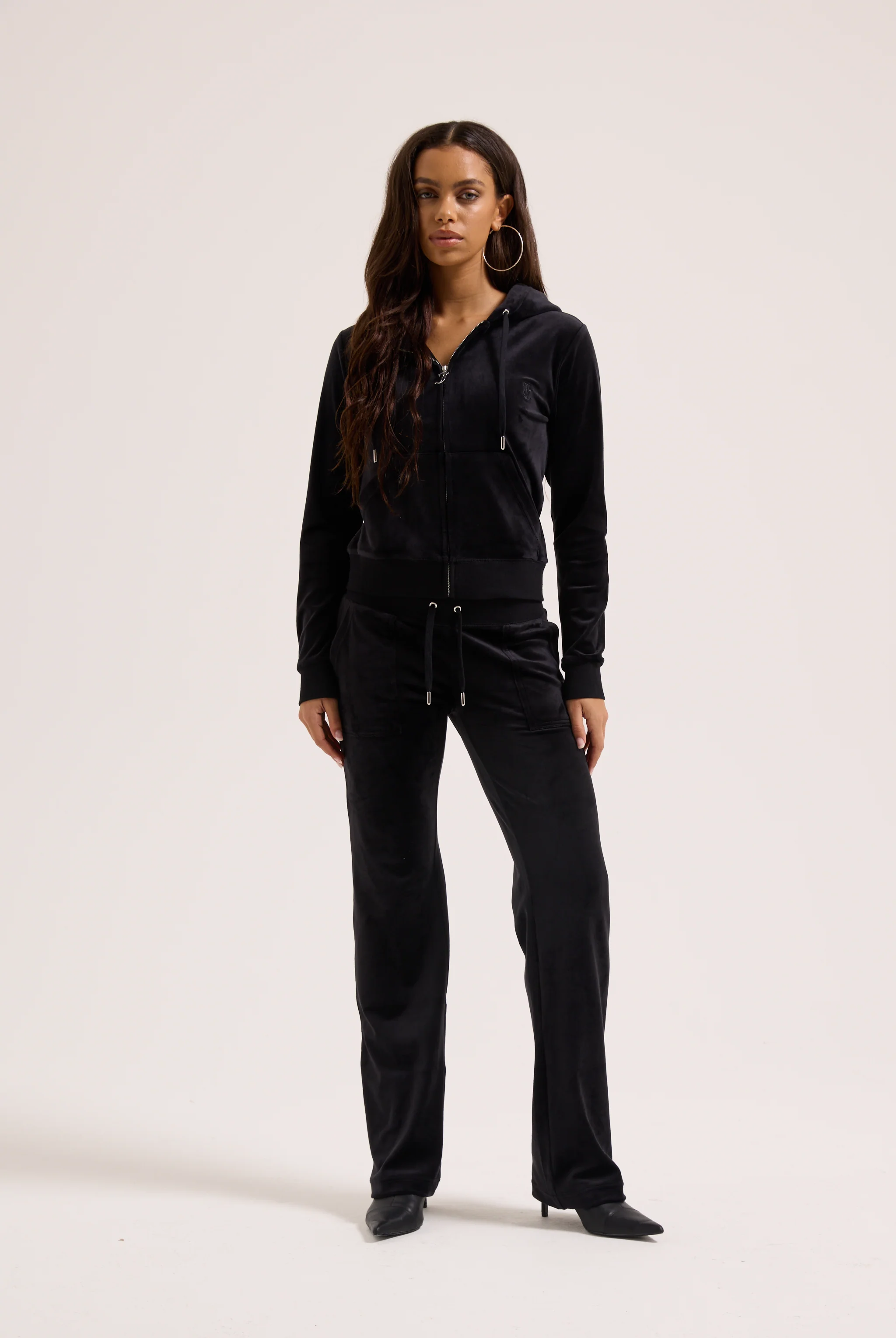 BLACK CLASSIC VELOUR ROBERTSON HOODIE - Image 6