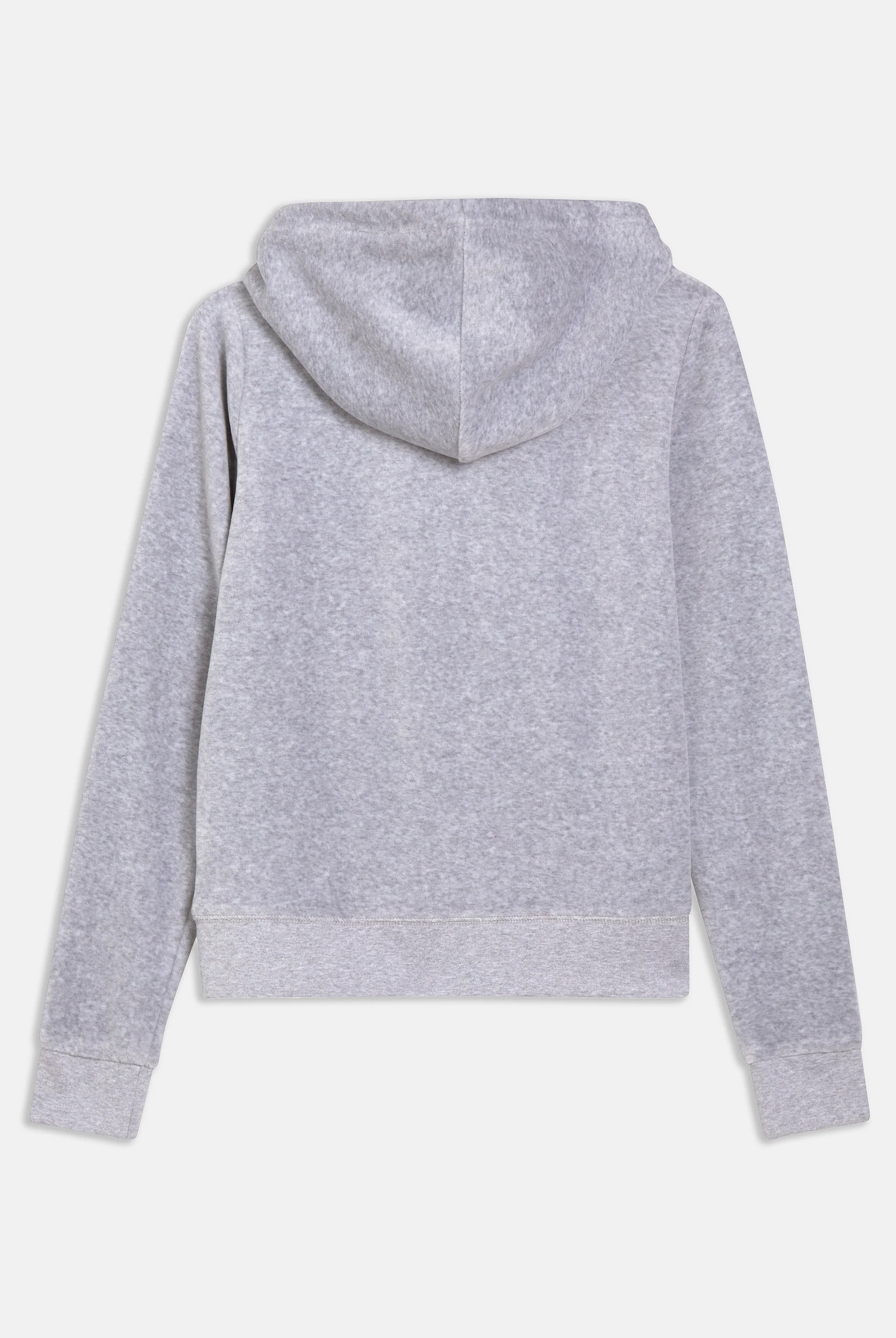 SILVER MARL COTTON VELOUR ROBERTSON HOODIE - Image 8