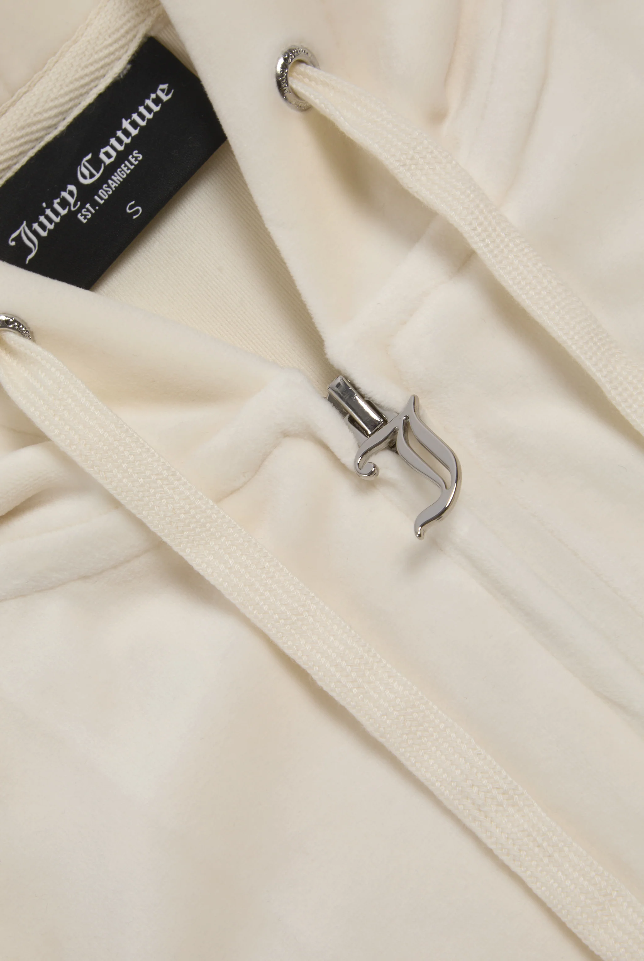 CREAM CLASSIC VELOUR ROBERTSON HOODIE - Image 4
