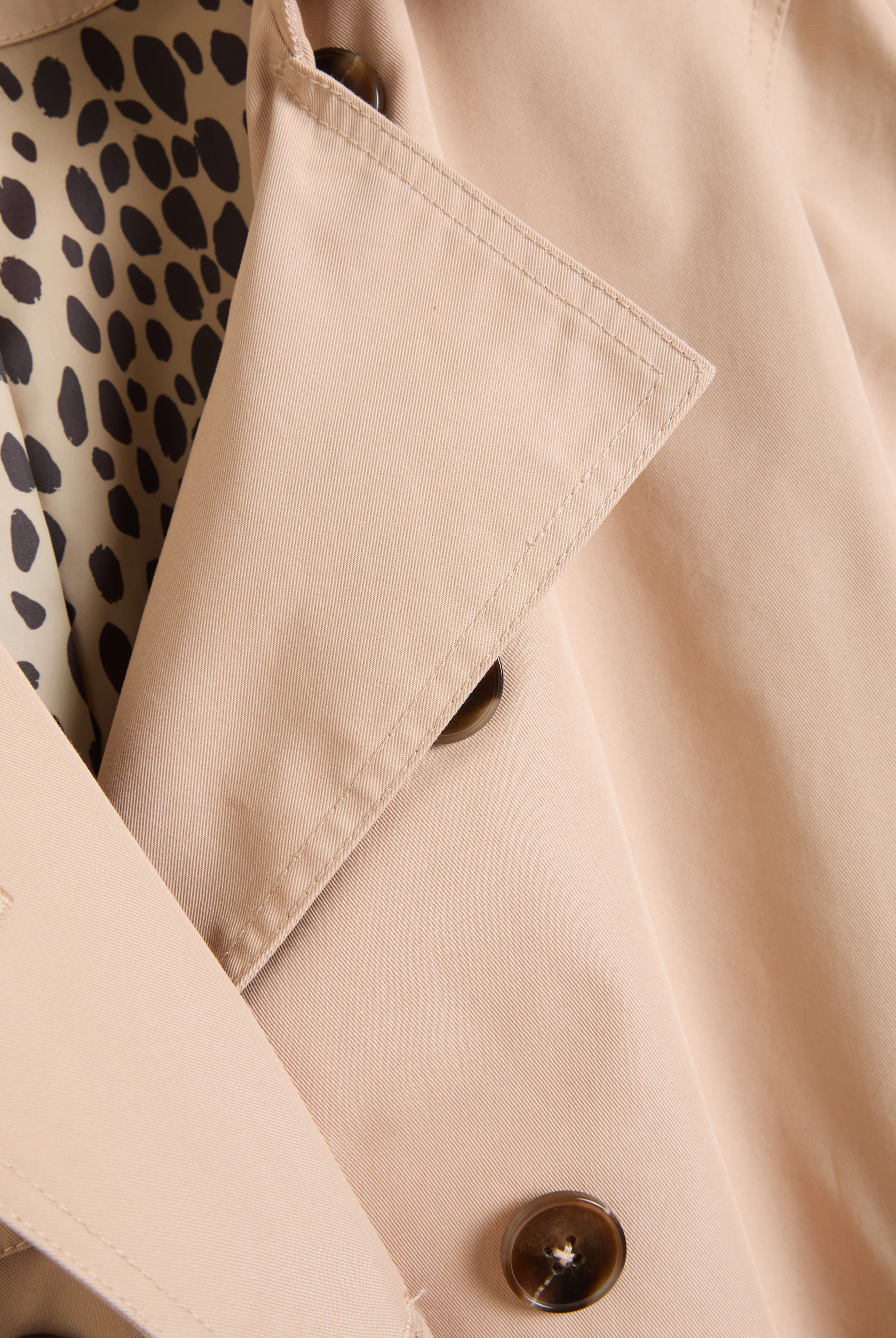 CAMEL COTTON TWILL TRENCH COAT - Image 8
