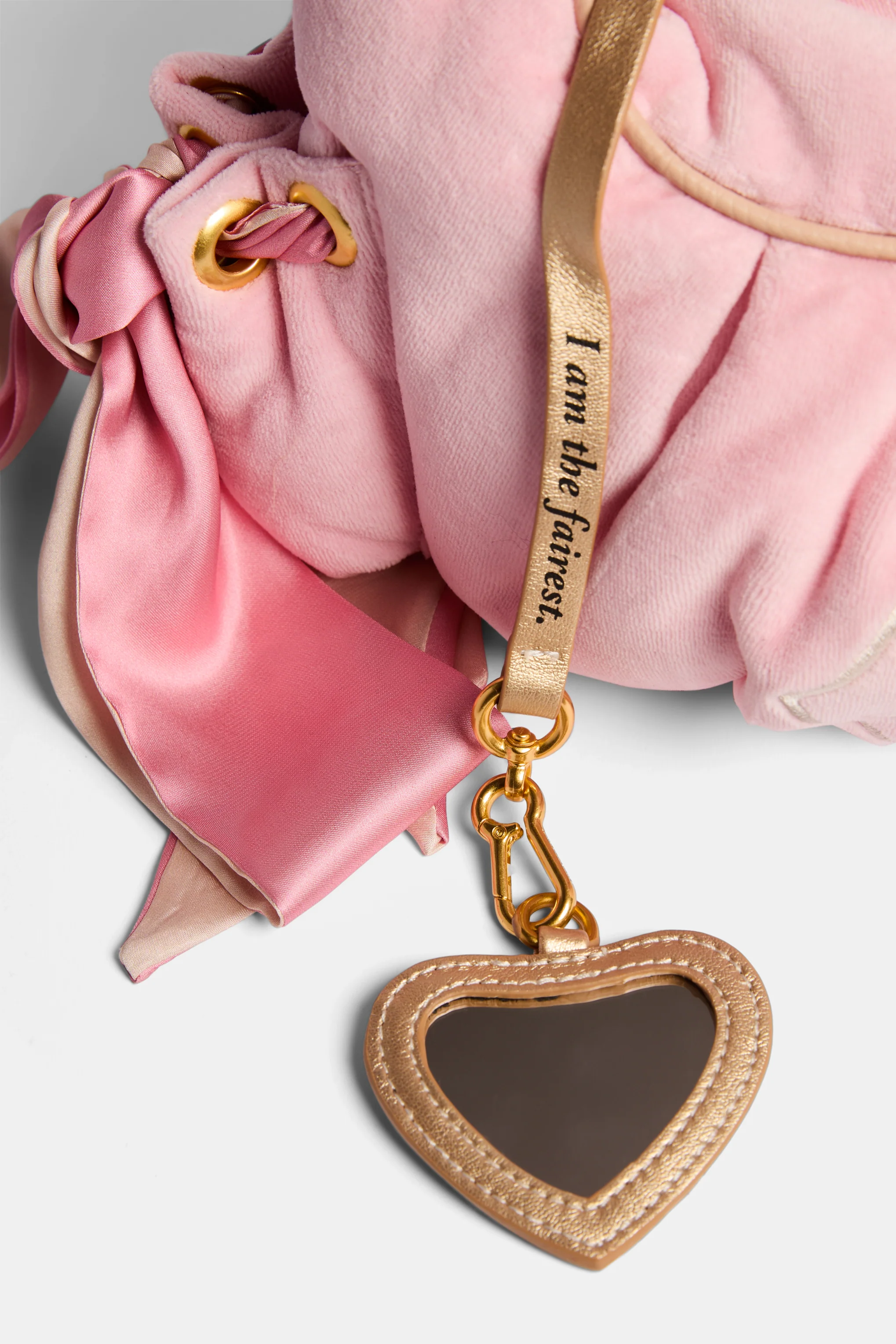 JUICY PINK CREST VELOUR HOBO BAG - Image 9