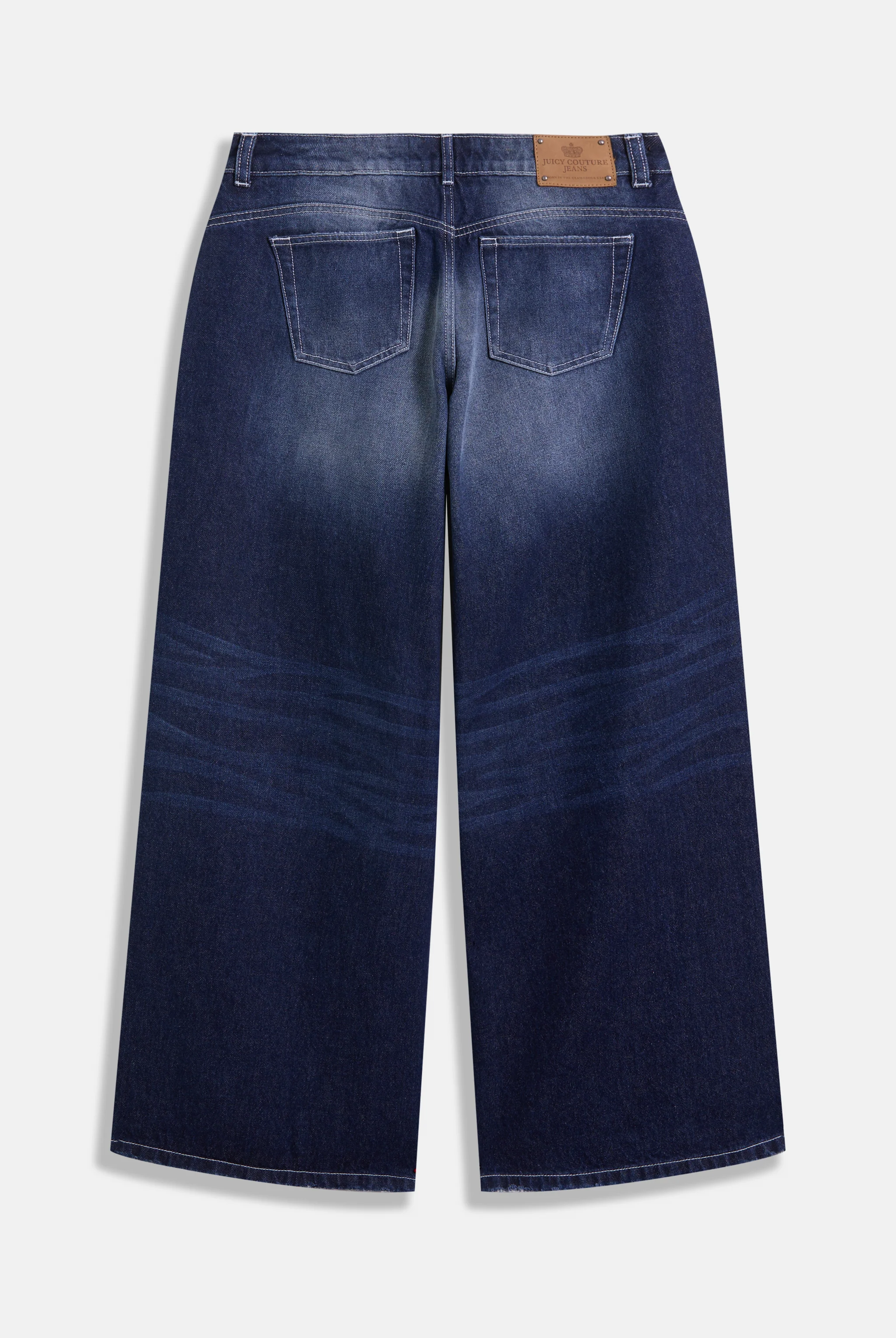 MID WASH DIAMANTÉ WIDE LEG JEANS - Image 9