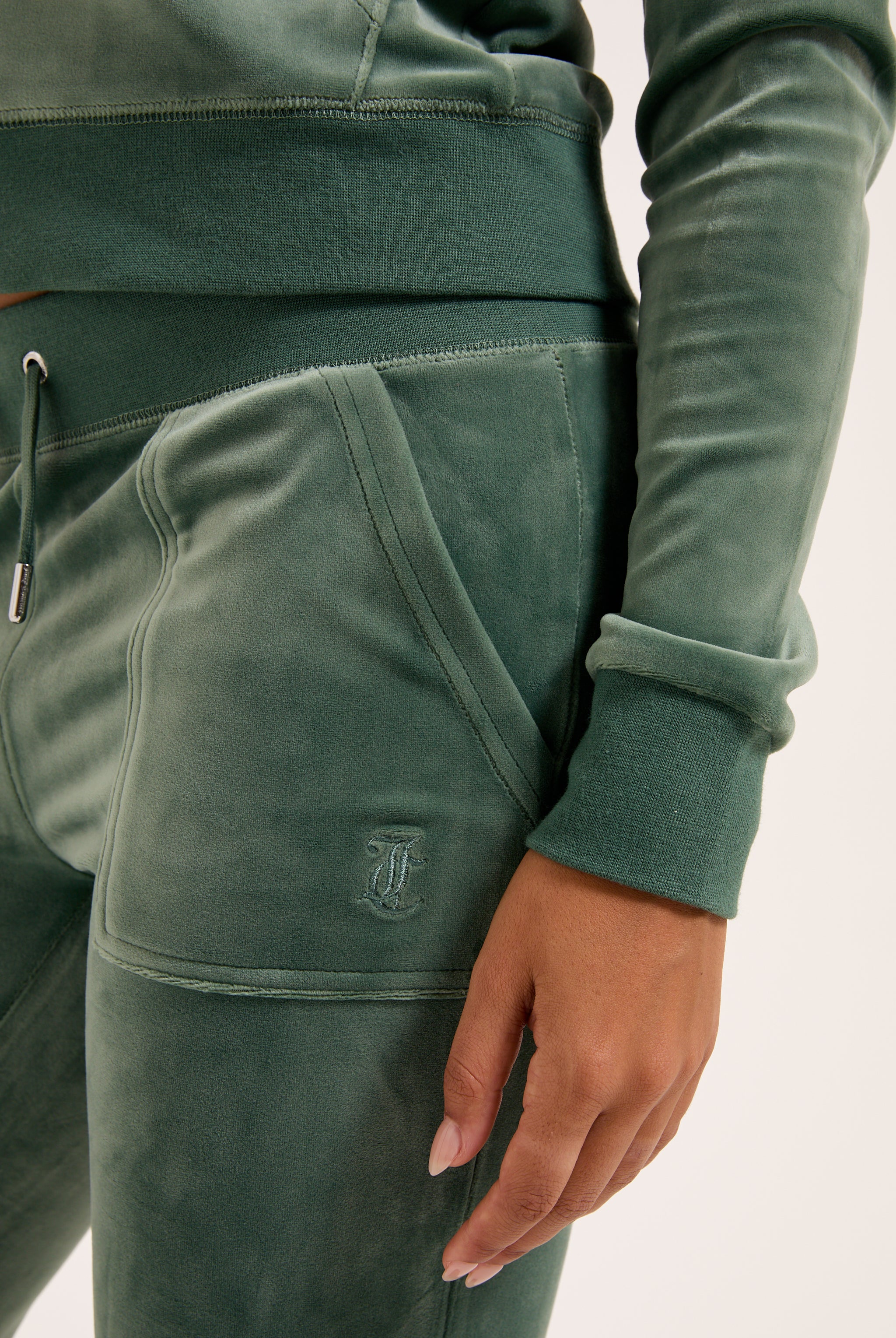 DUCK GREEN CLASSIC VELOUR DEL RAY POCKETED BOTTOMS - Image 5
