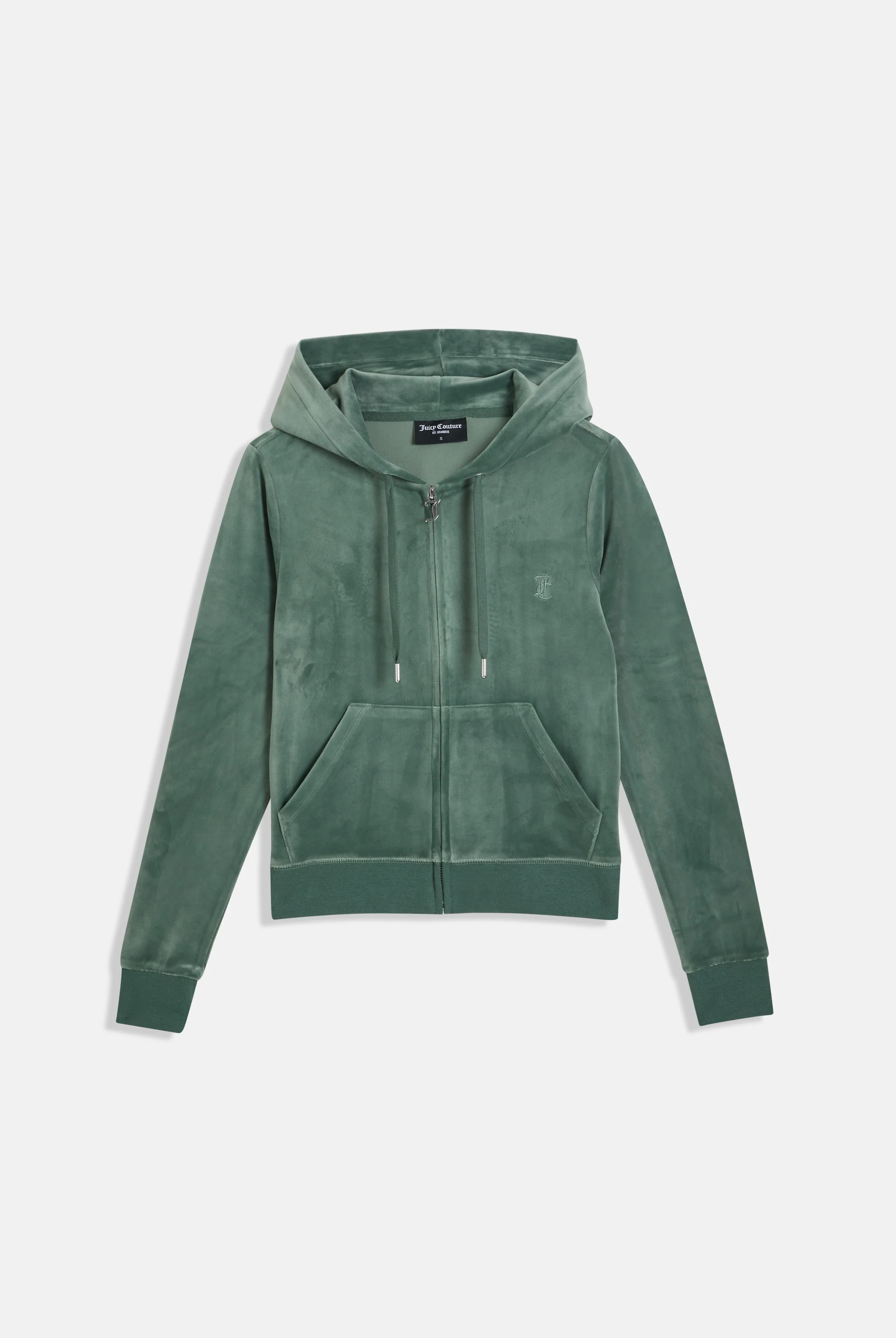 DUCK GREEN CLASSIC VELOUR ROBERTSON HOODIE - Image 2