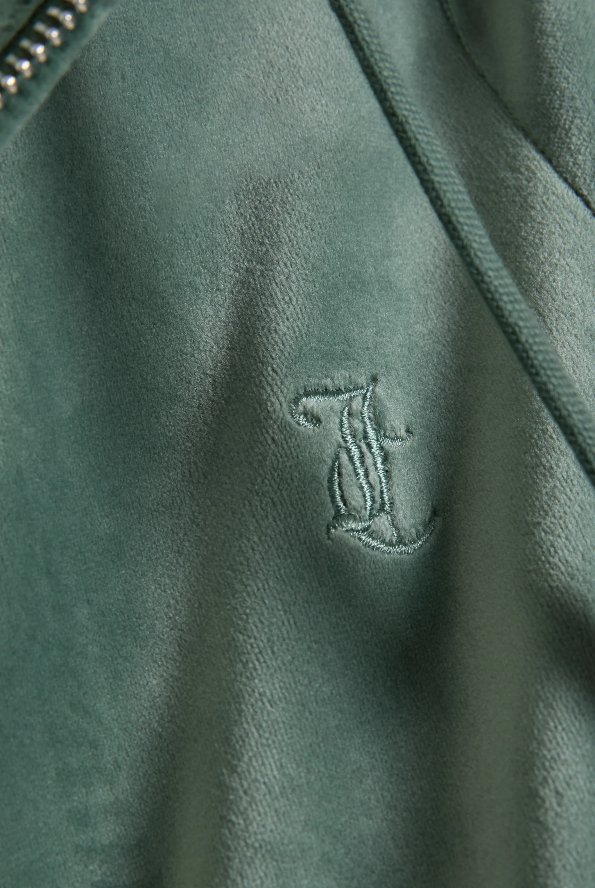 DUCK GREEN CLASSIC VELOUR ROBERTSON HOODIE - Image 3