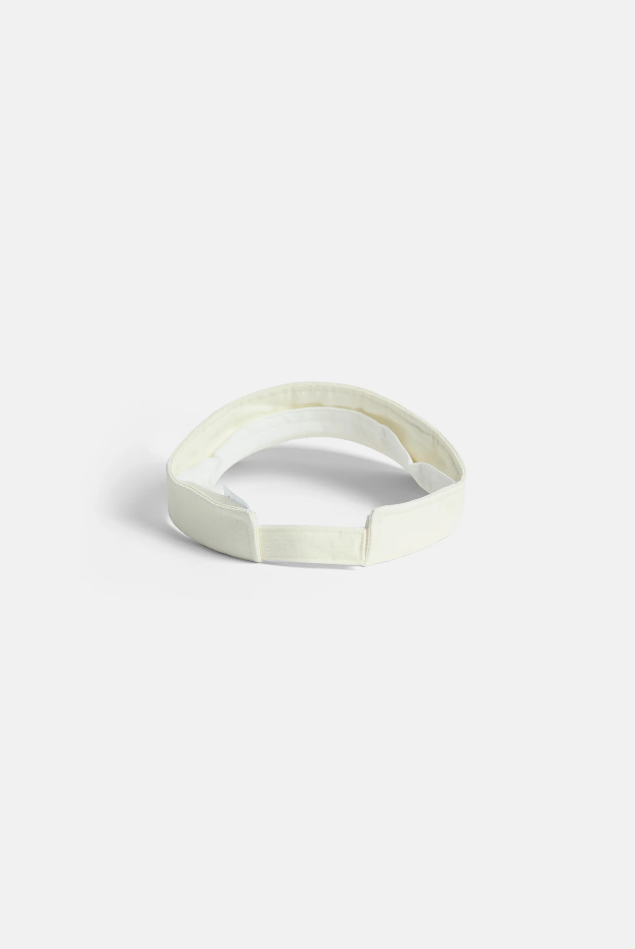 ECRU DISTRESSED COTTON DENIM VISOR - Image 6