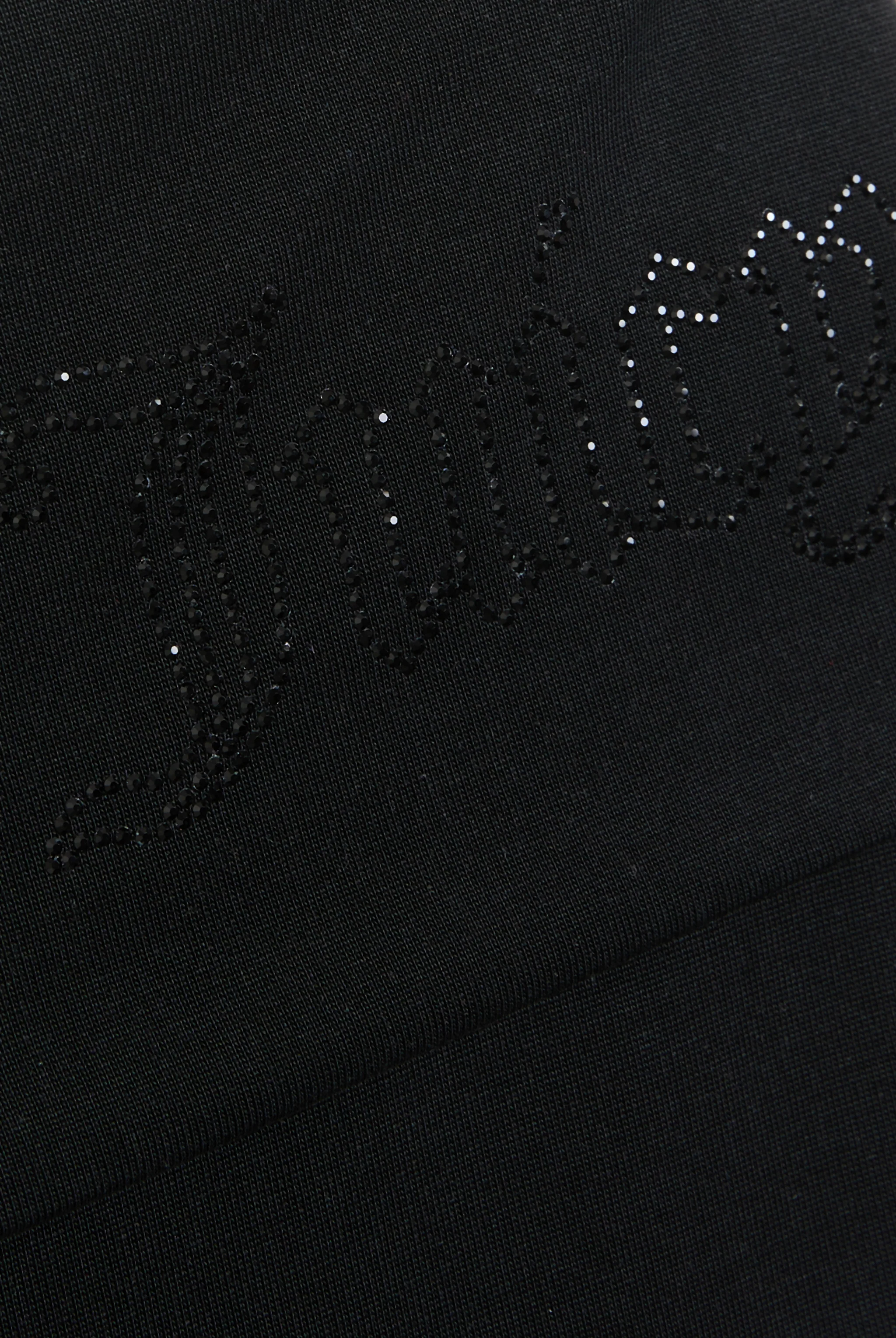 BLACK DIAMANTÉ ROLL DOWN SKIRT - Image 4
