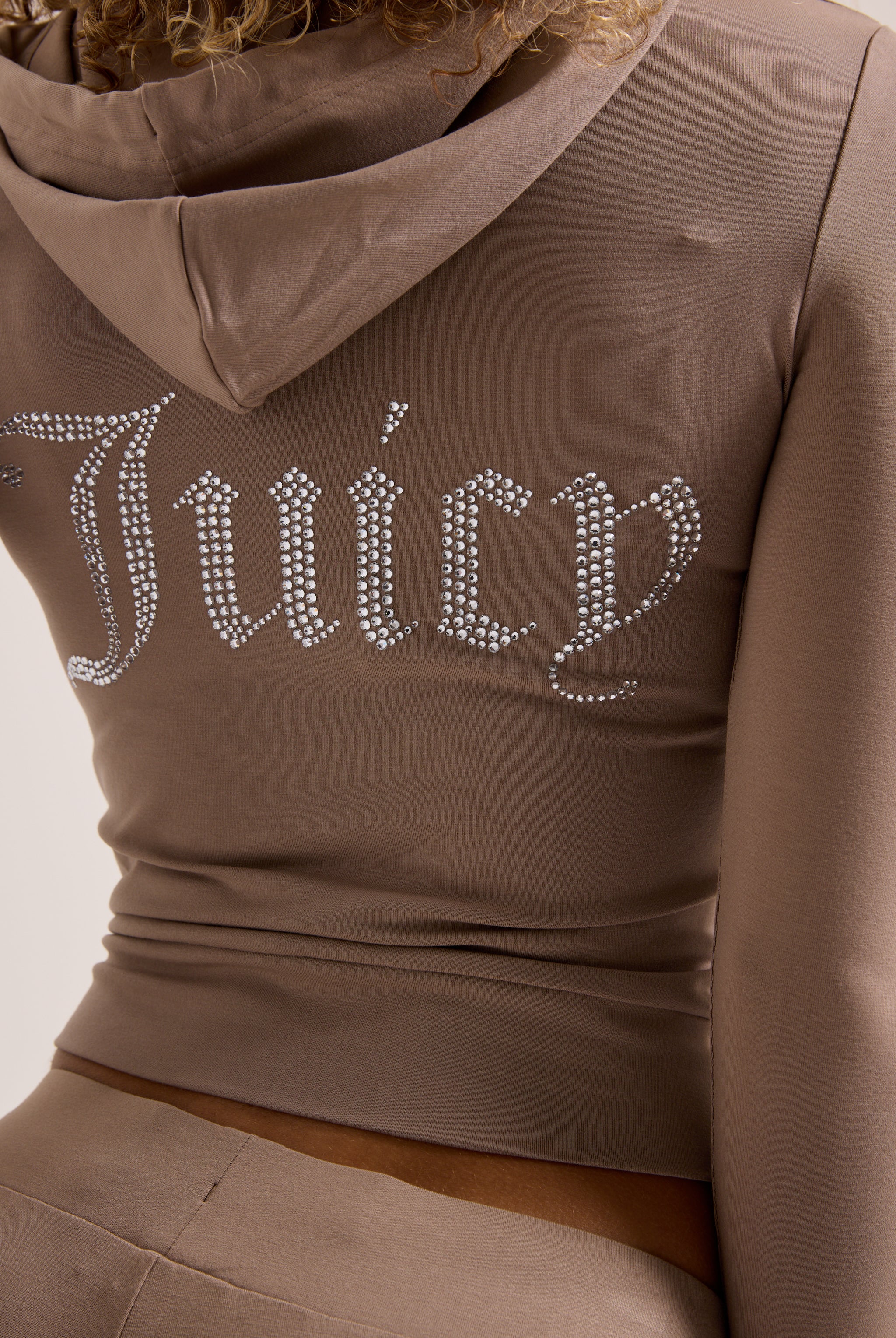 FUNGI DIAMANTÉ LUXURY JERSEY ZIP-THROUGH HOODIE - Image 7