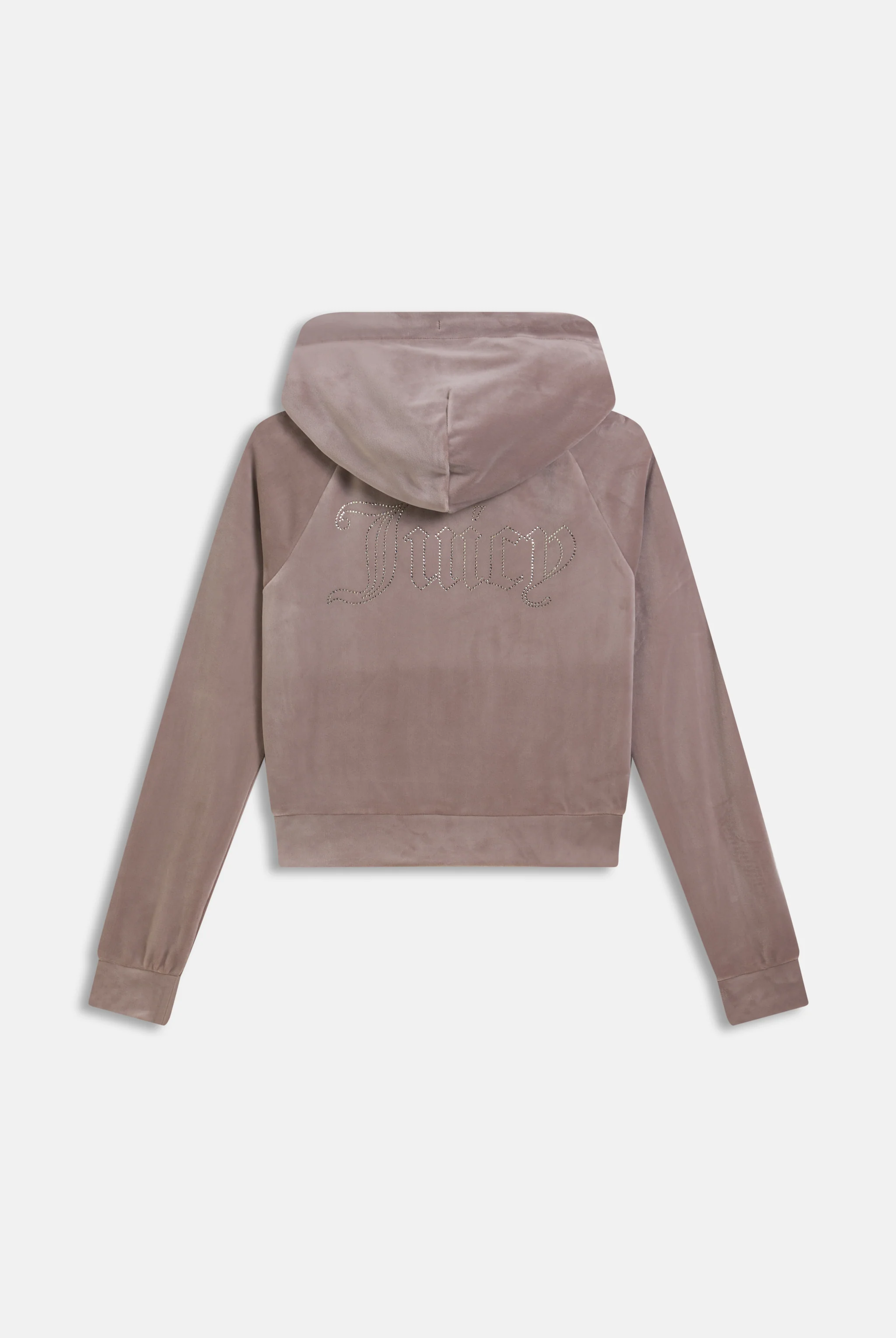 FUNGI OUTLINE DIAMANTÉ VELOUR ZIP-THROUGH HOODIE - Image 10