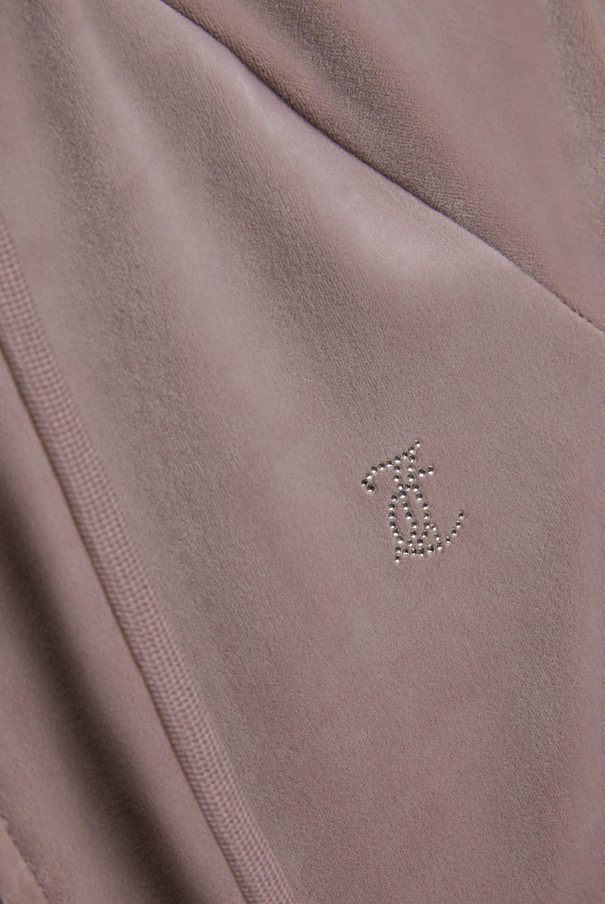 FUNGI OUTLINE DIAMANTÉ VELOUR ZIP-THROUGH HOODIE - Image 7