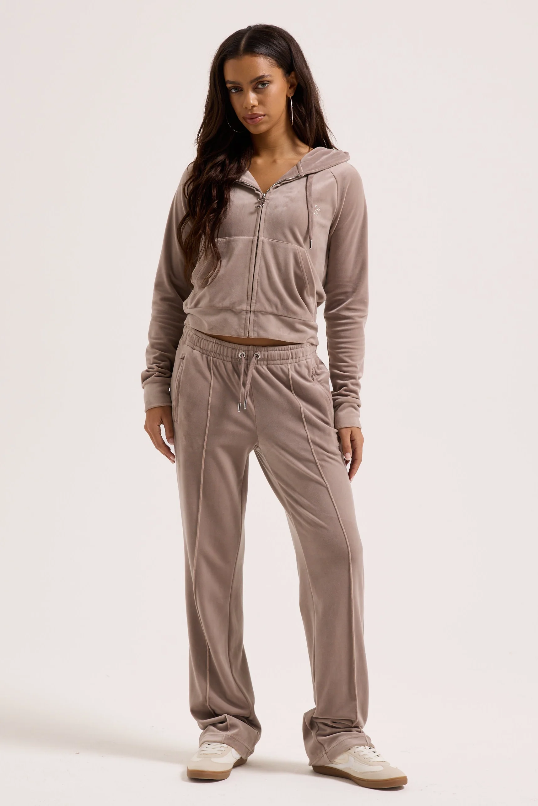 FUNGI OUTLINE DIAMANTÉ VELOUR ZIP-THROUGH HOODIE - Image 8