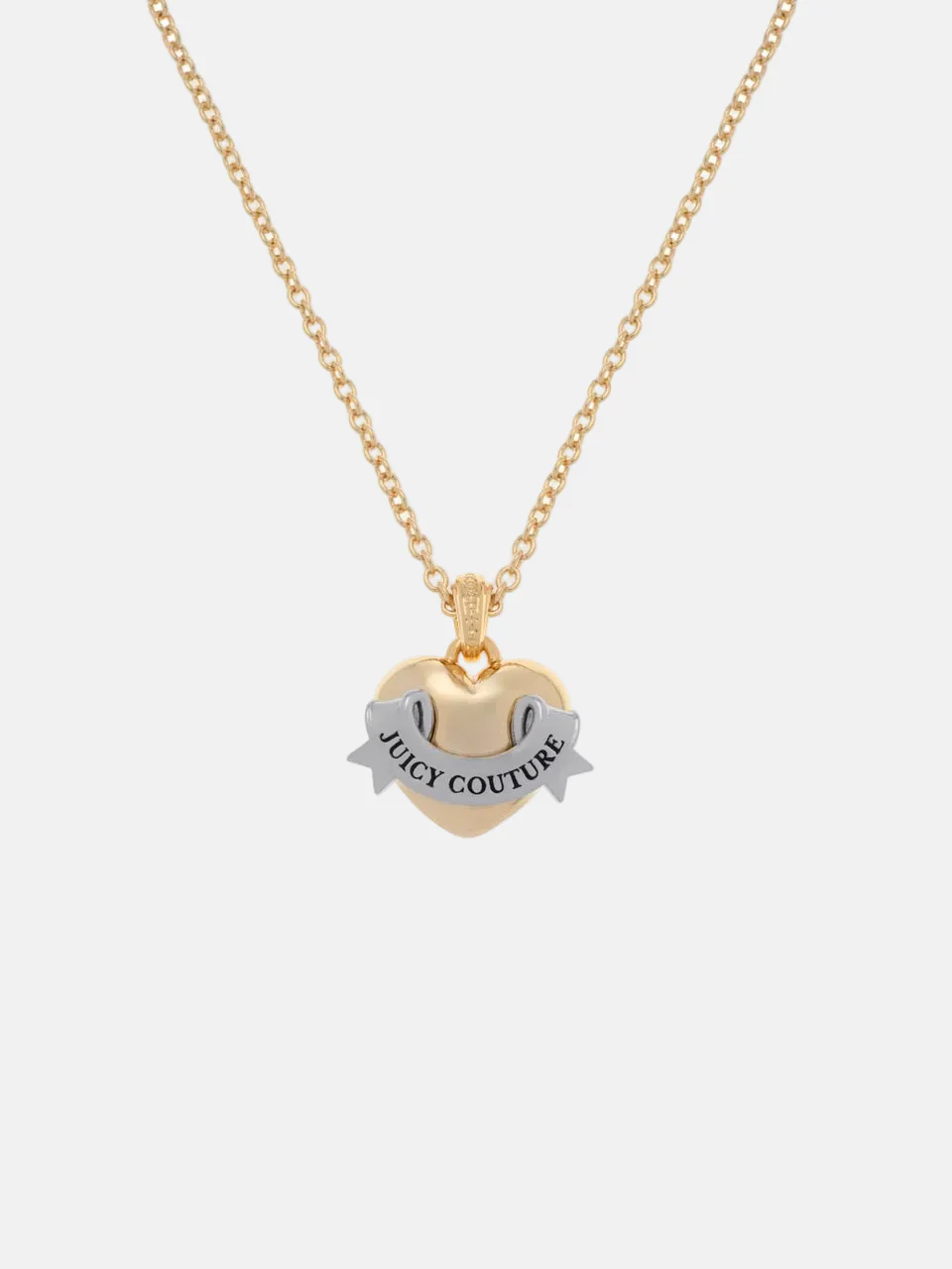 GOLD & SILVER TONE ICON HEART PENDANT - Image 3